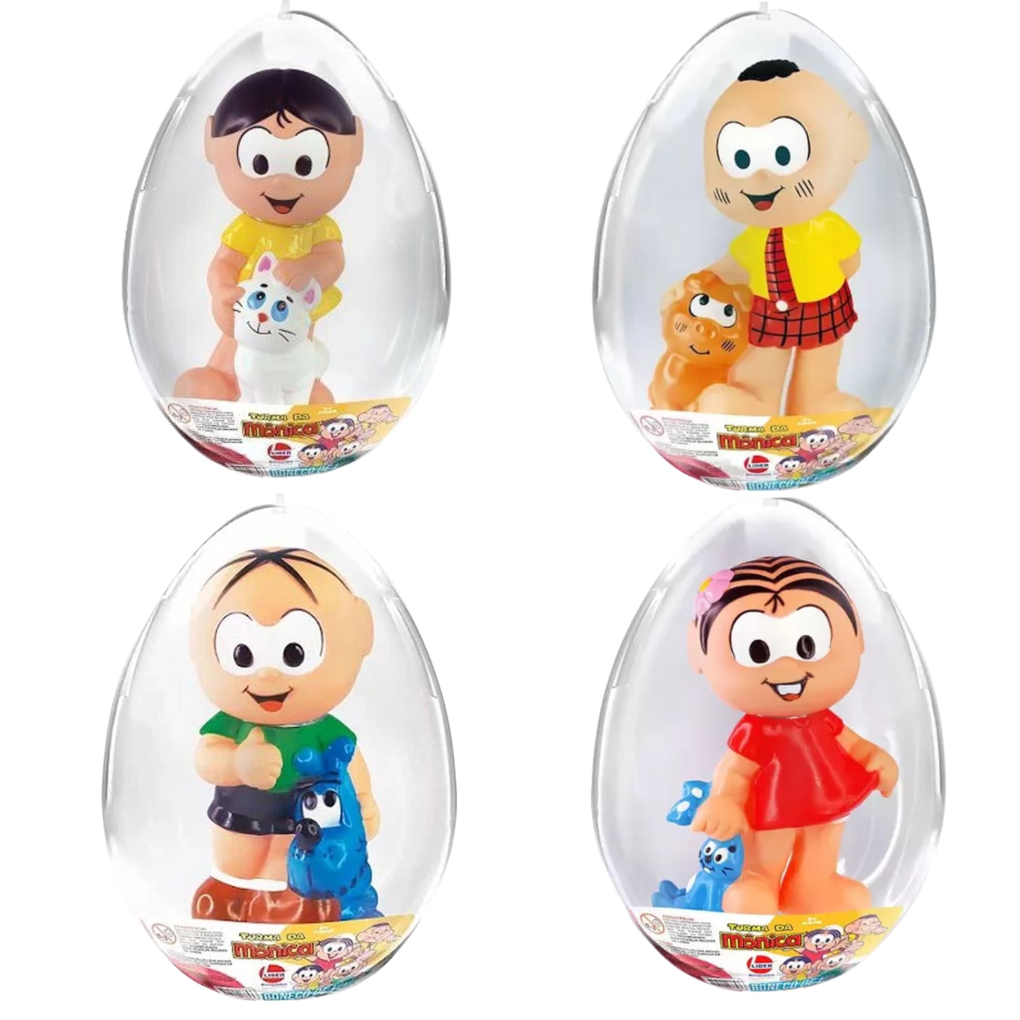 Brinquedo Infantil Boneca no Ovo Médio Turma da Mônica Magali Produto Líder 2764