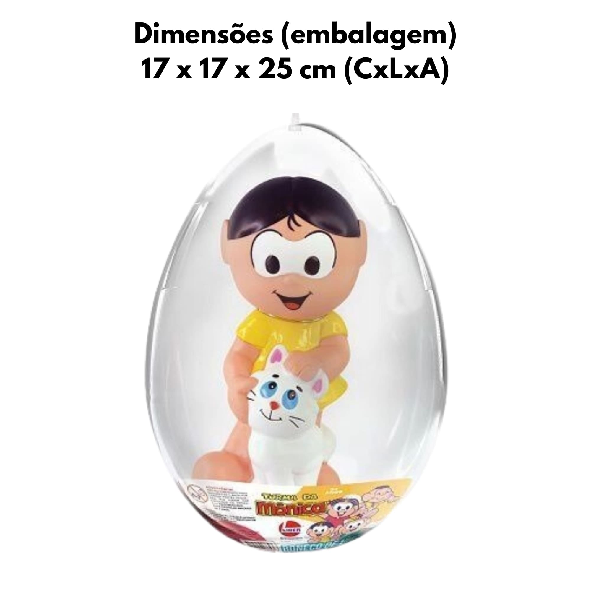 Brinquedo Infantil Boneca no Ovo Médio Turma da Mônica Magali Produto Líder 2764