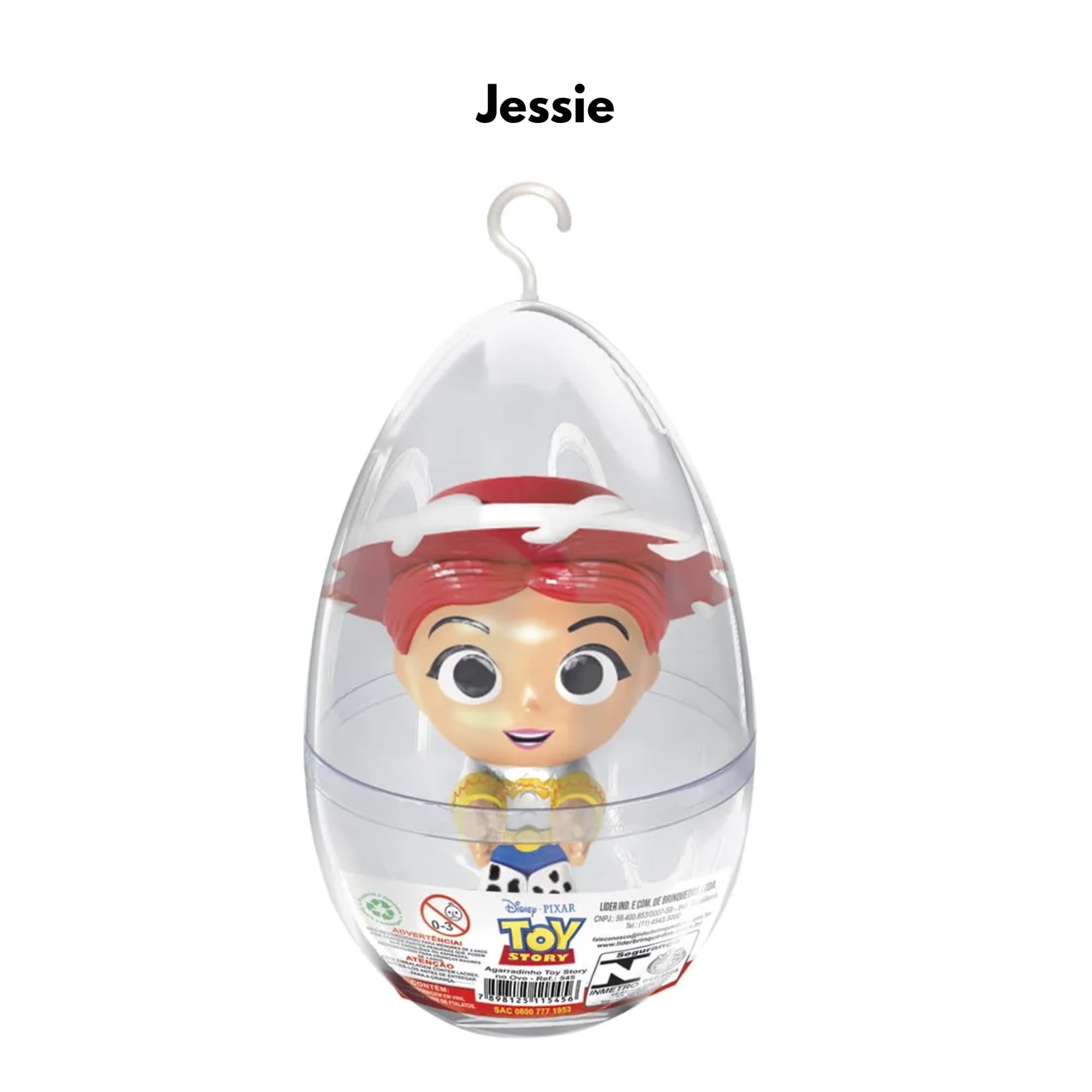Brinquedo Infantil Boneco Agarradinho Ovo Pequeno Toy Story Jessie Produto Líder 545