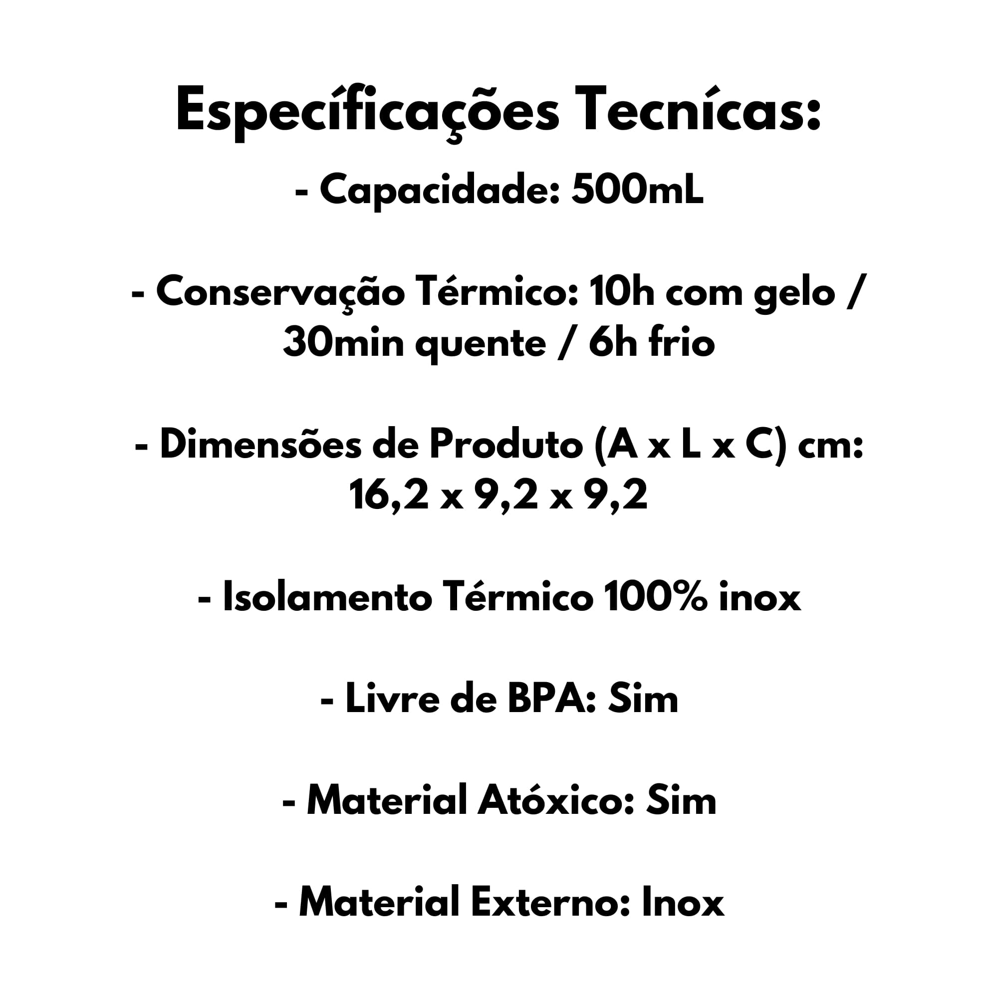 Copo Térmico em Aço Inox 500ml Cor Laranja Acobreado Conservação Térmica Termolar - 30961