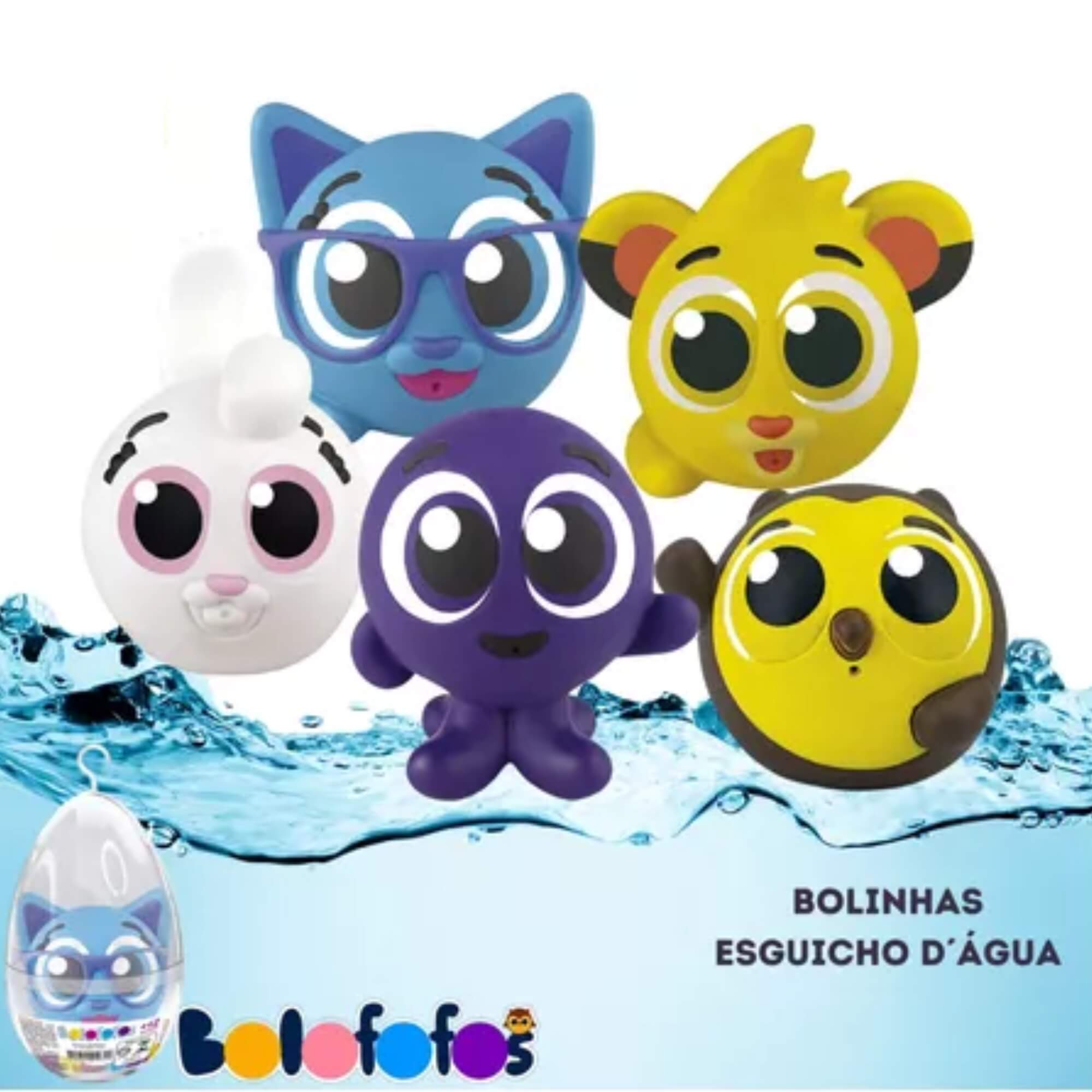 Brinquedo Infantil Boneco no Ovo Bolofofos Esguicho Líder 3234