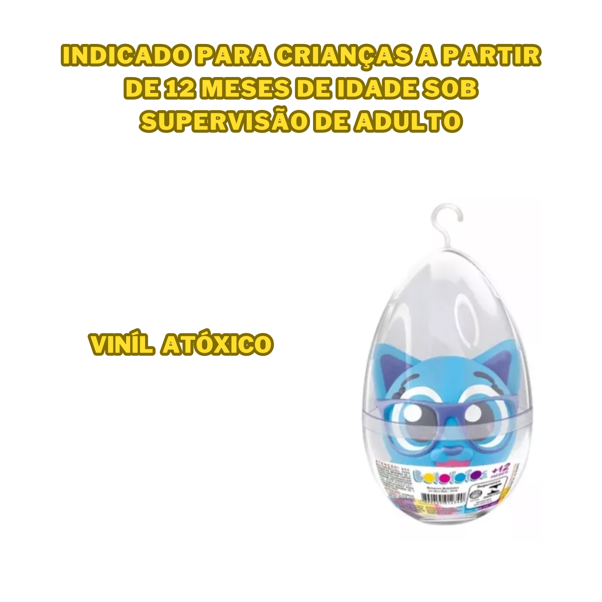 Brinquedo Infantil Boneco no Ovo Bolofofos Esguicho Líder 3234