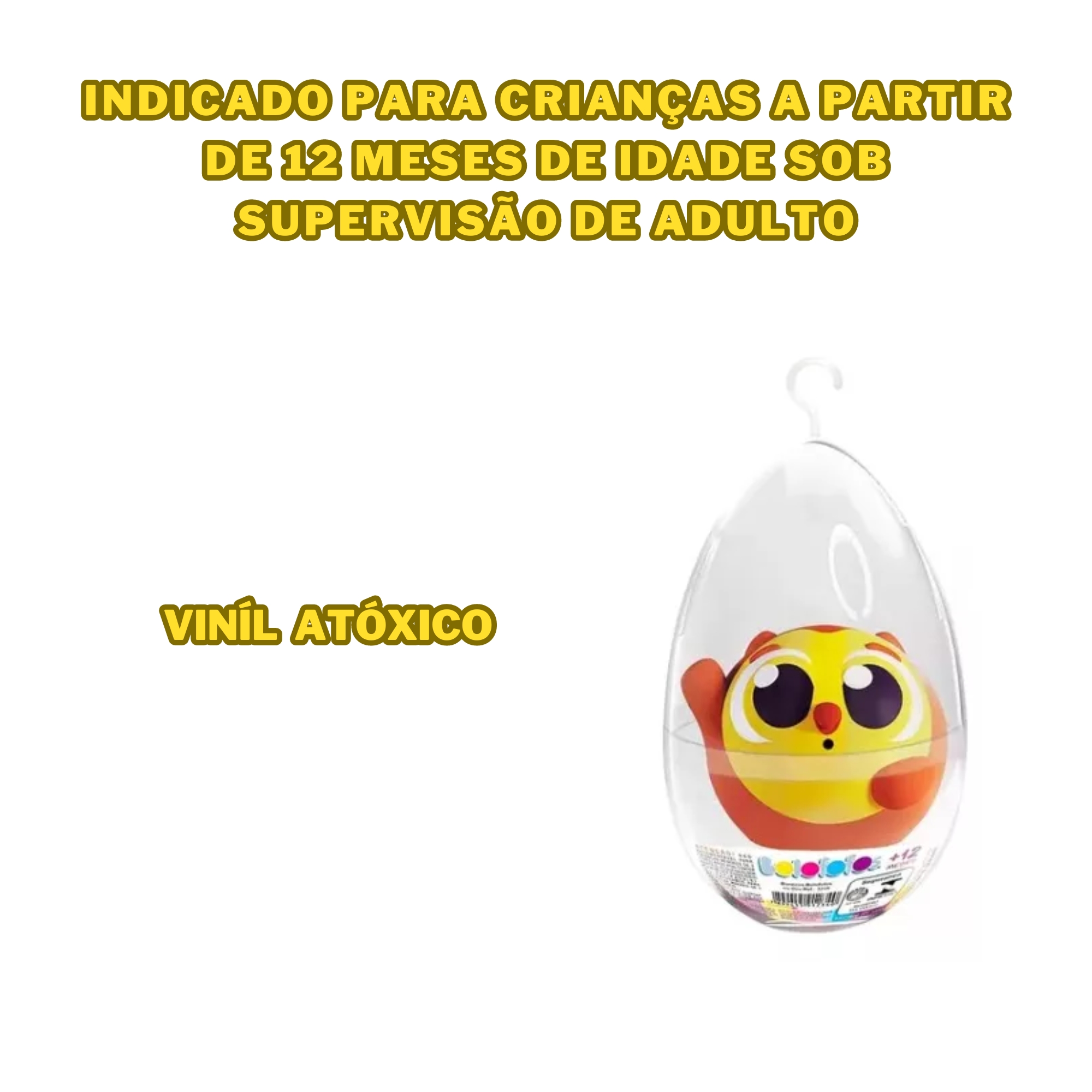 Brinquedo Infantil Boneco no Ovo Bolofofos Esguicho Líder 3234