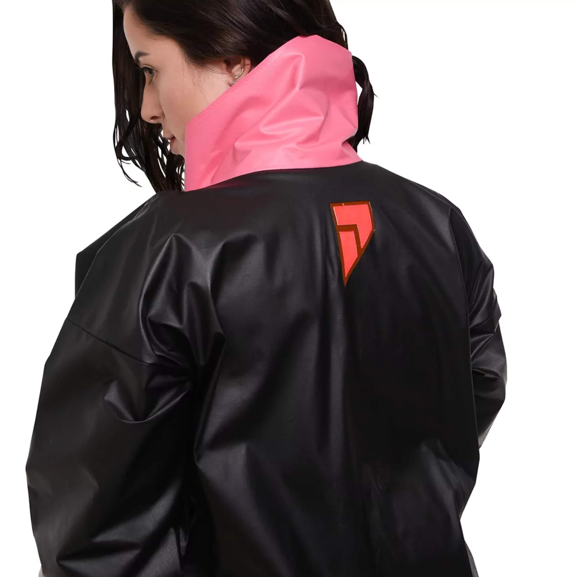 Conjunto Capa de Chuva Pvc Bravo c/ Gola Feminina EG Preto Pioneira 	2200FEM-F-PRE-EG