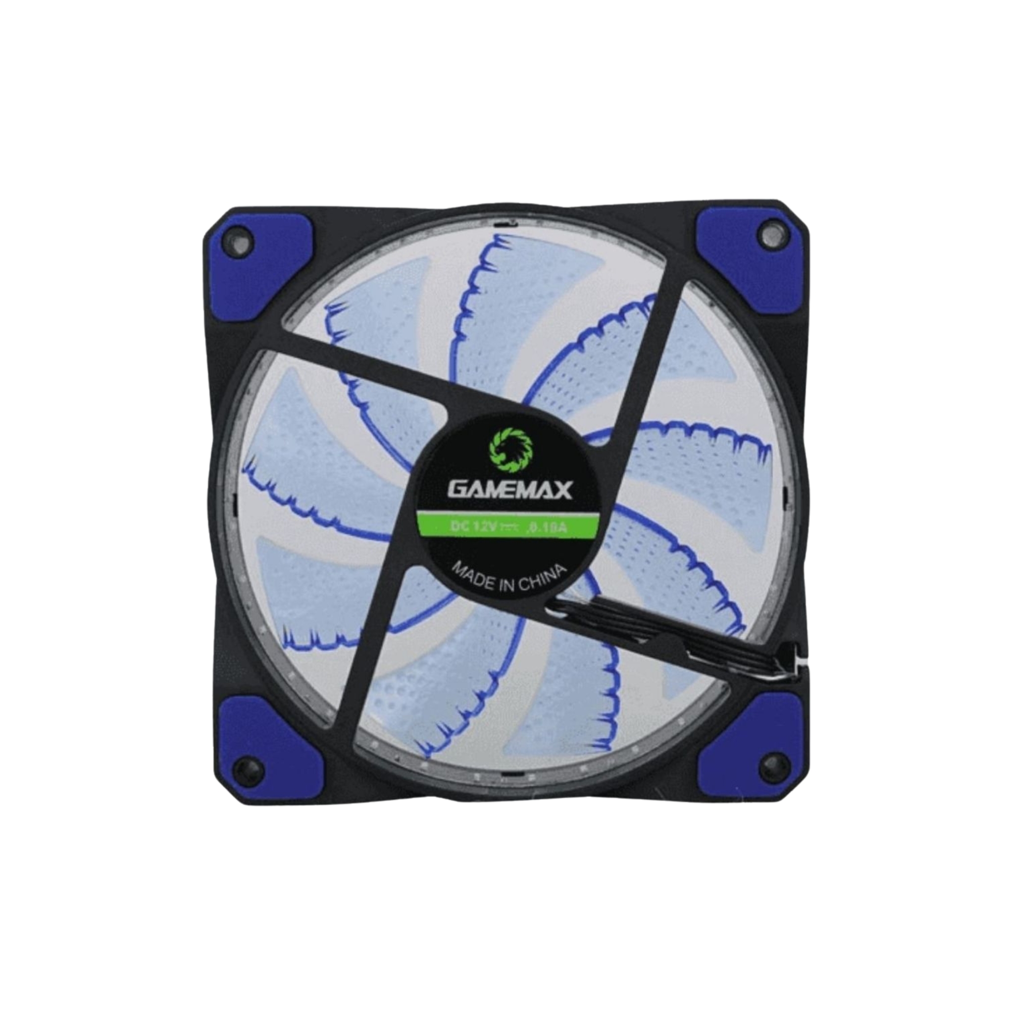 Kit 3 Coolers para Gabinete 12mm 32 LED Azul Gamemax - GMX-GF12B