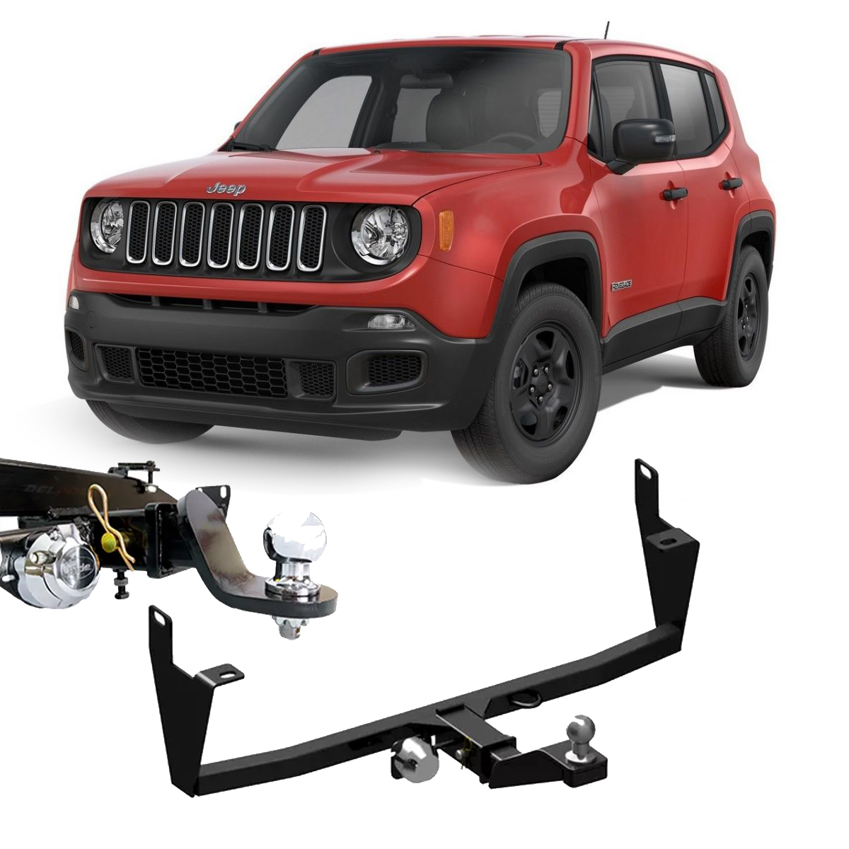 Engate Renegade 15 -  24  4X2 e 4X4  Removível Sem Furo Peso até 700 kg  Braconi - BRC-REM-IM-132