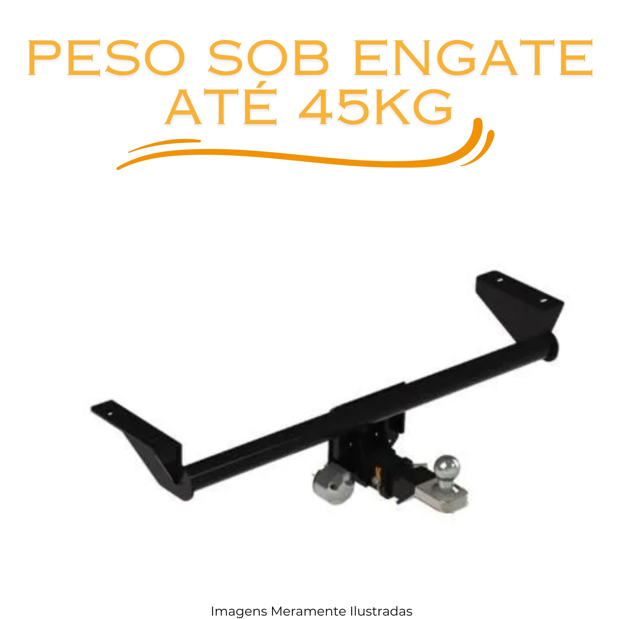 Engate Renegade 15 -  24  4X2 e 4X4  Removível Sem Furo Peso até 700 kg  Braconi - BRC-REM-IM-132