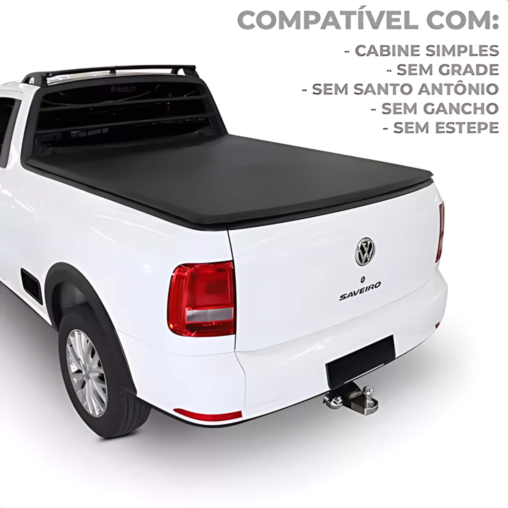 Capota Marítima Saveiro 2010 a 2020 Cabine Simples Sem Gancho Trek Alumínio Cover - FC05020633