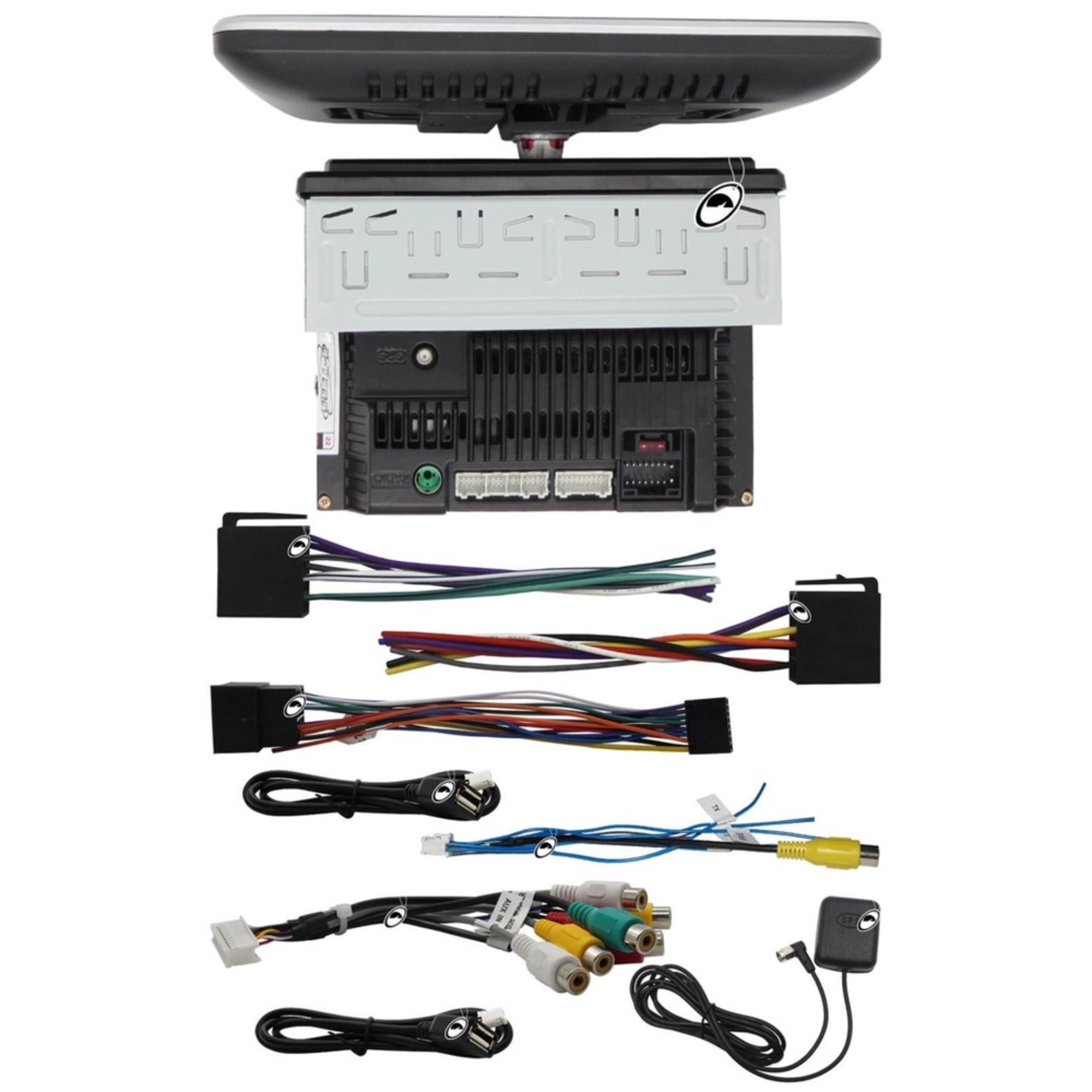 Multimídia Traseira 1 Din 9" Tela Rotativa Flutuante 2Gb Ram 32Gb  H-Tech - HT-9290CA