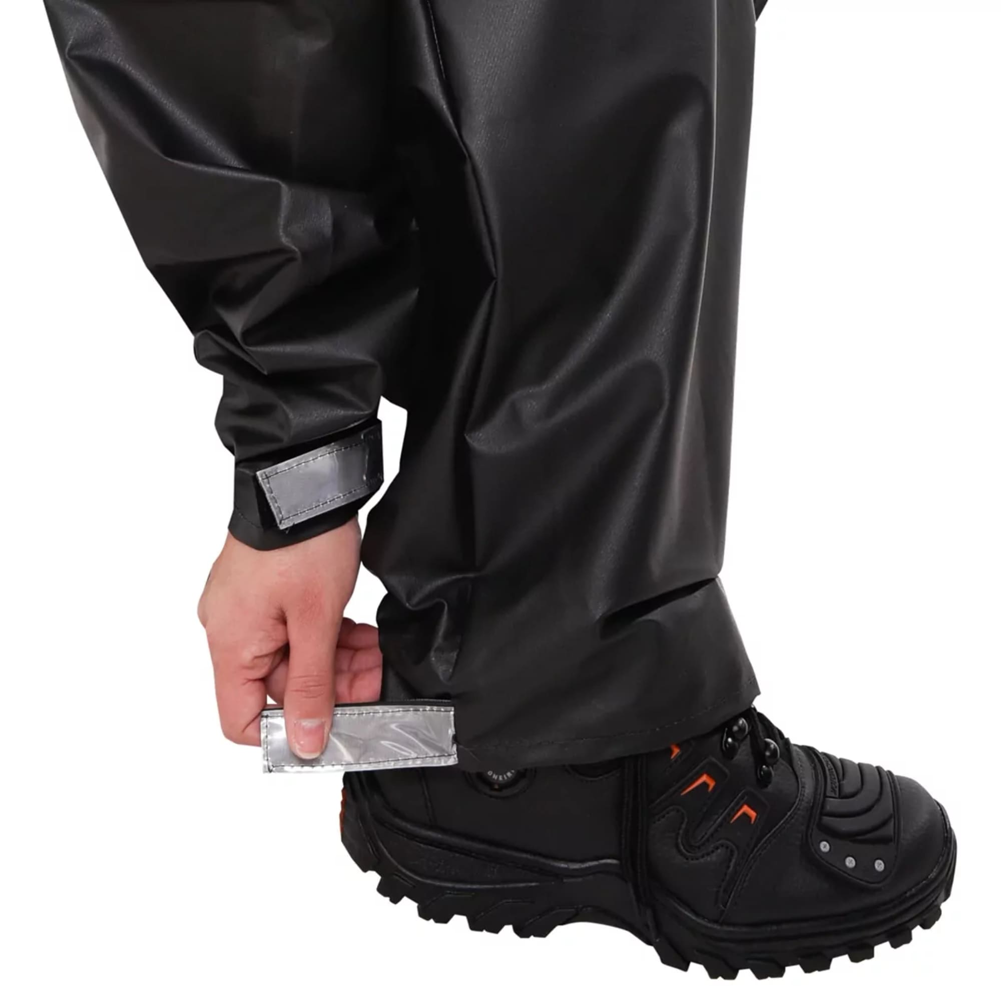 Conjunto Capa Chuva Pvc 0,30mm Bravo Gola Masculino Preto Tamanho EG Pioneira - 2200-M-PRE-EG