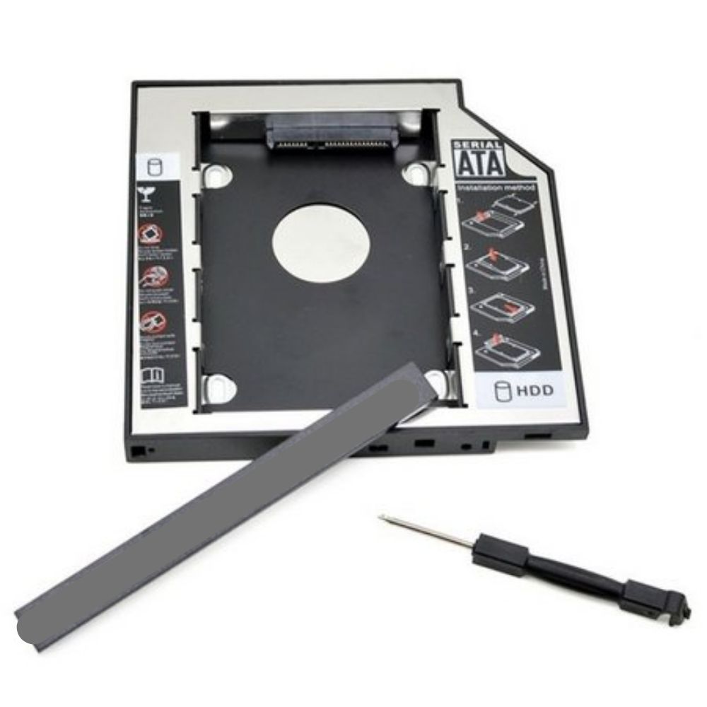 Adaptador Caddy 12,7mm para HD e SSD 2,5" de Notebook - F3