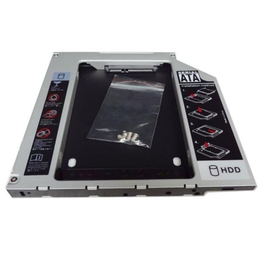 Adaptador Caddy 12,7mm para HD e SSD 2,5" de Notebook - F3