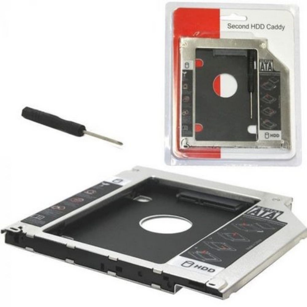 Adaptador Caddy 12,7mm para HD e SSD 2,5" de Notebook - F3