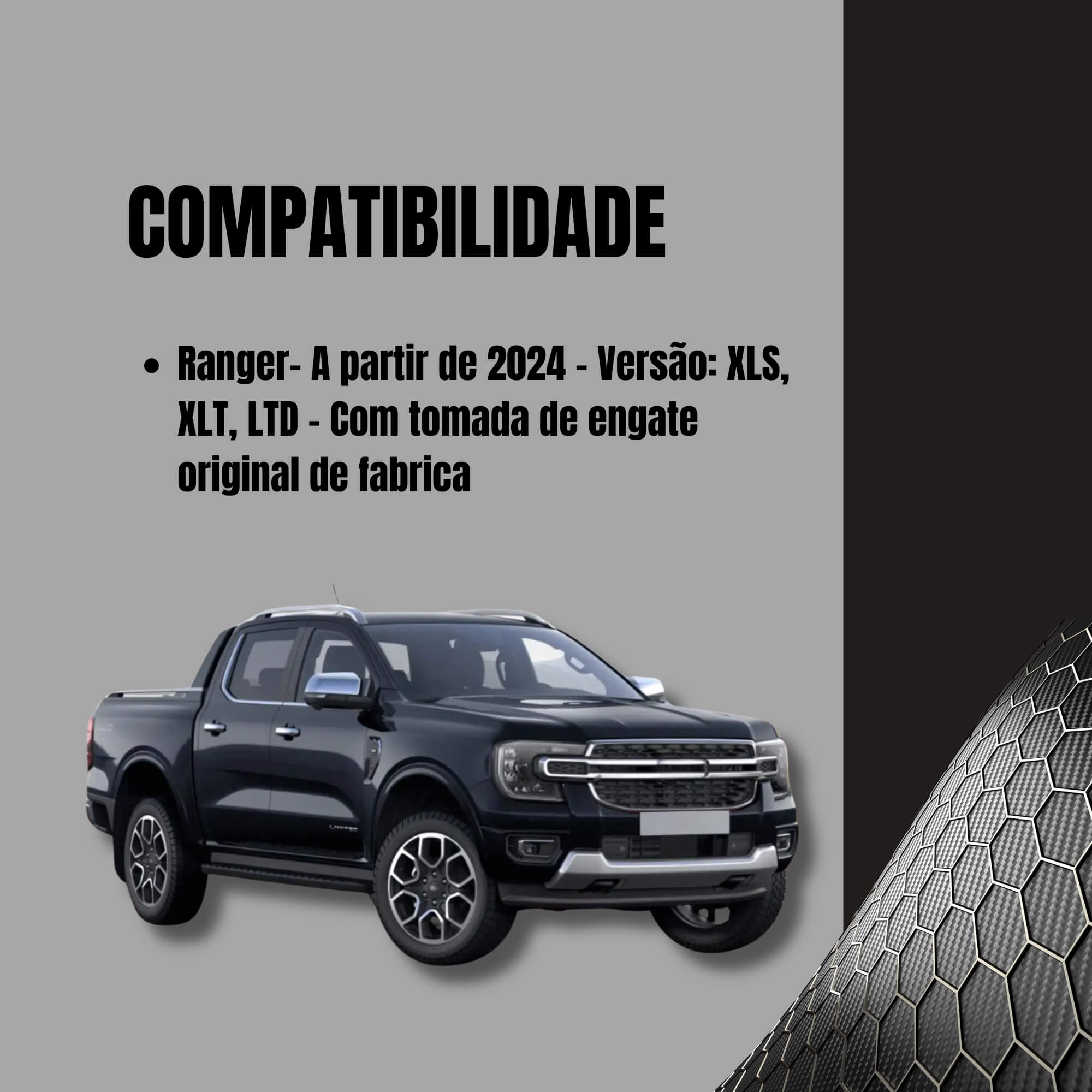 Módulo Iluminação De Carretas Engate Ranger 2024 Tury - CONNECT 5 DN