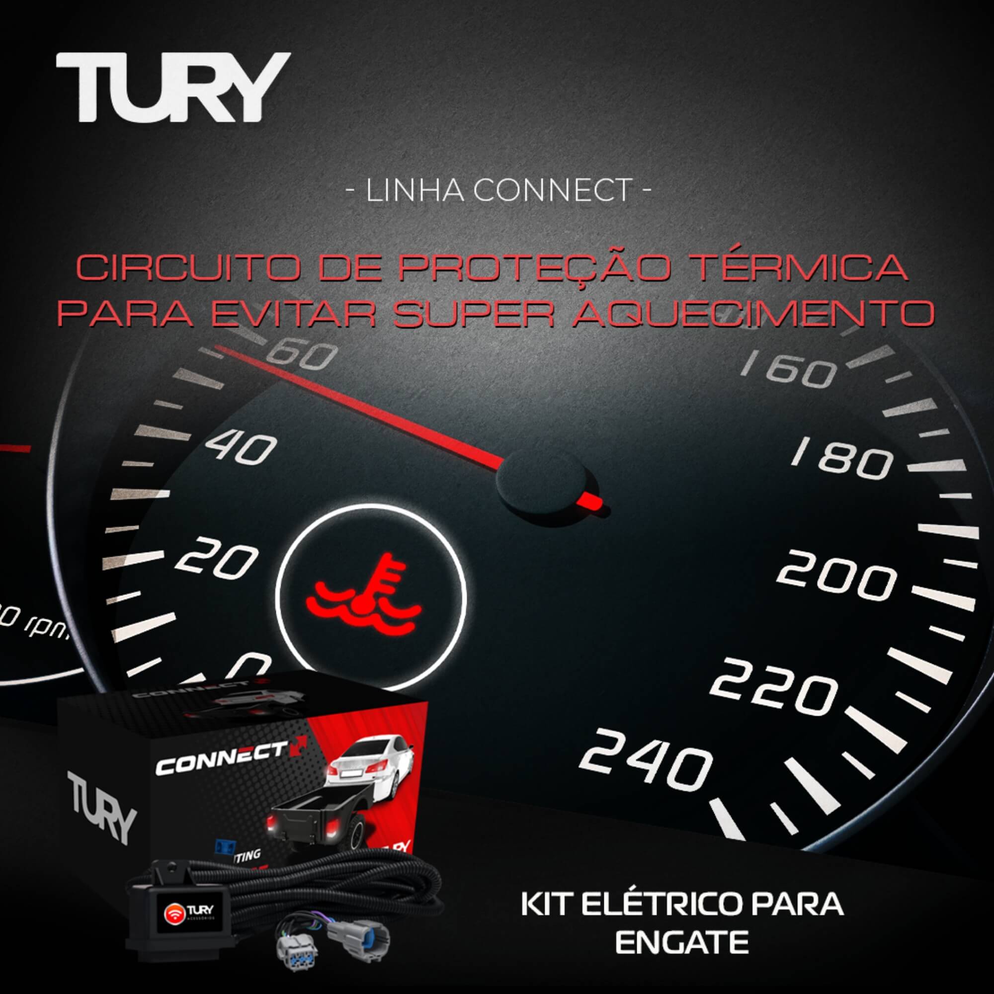 Módulo Iluminação De Carretas Engate Ranger 2024 Tury - CONNECT 5 DN