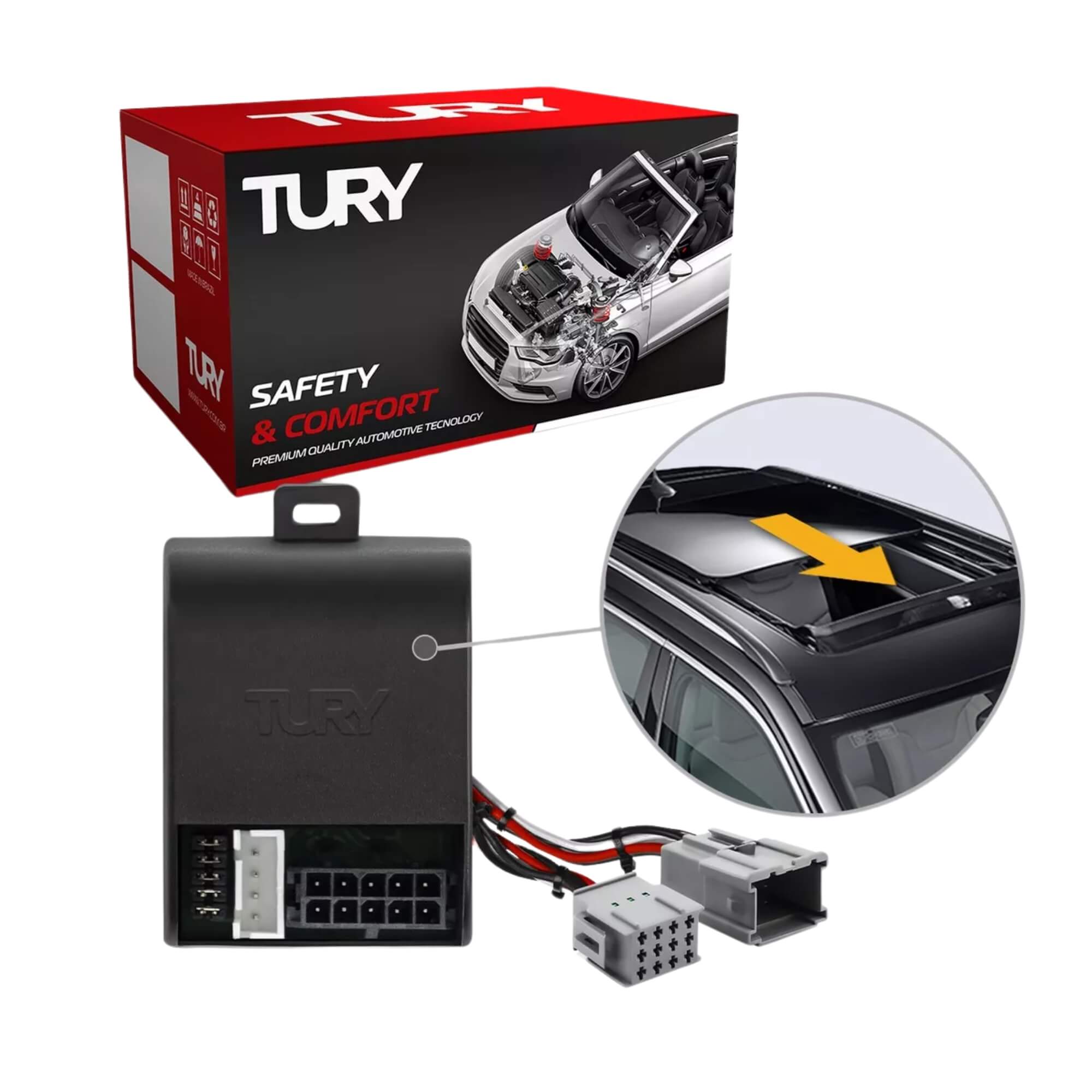 Módulo De Fechamento De Teto Solar Tury Sky 1.9 R