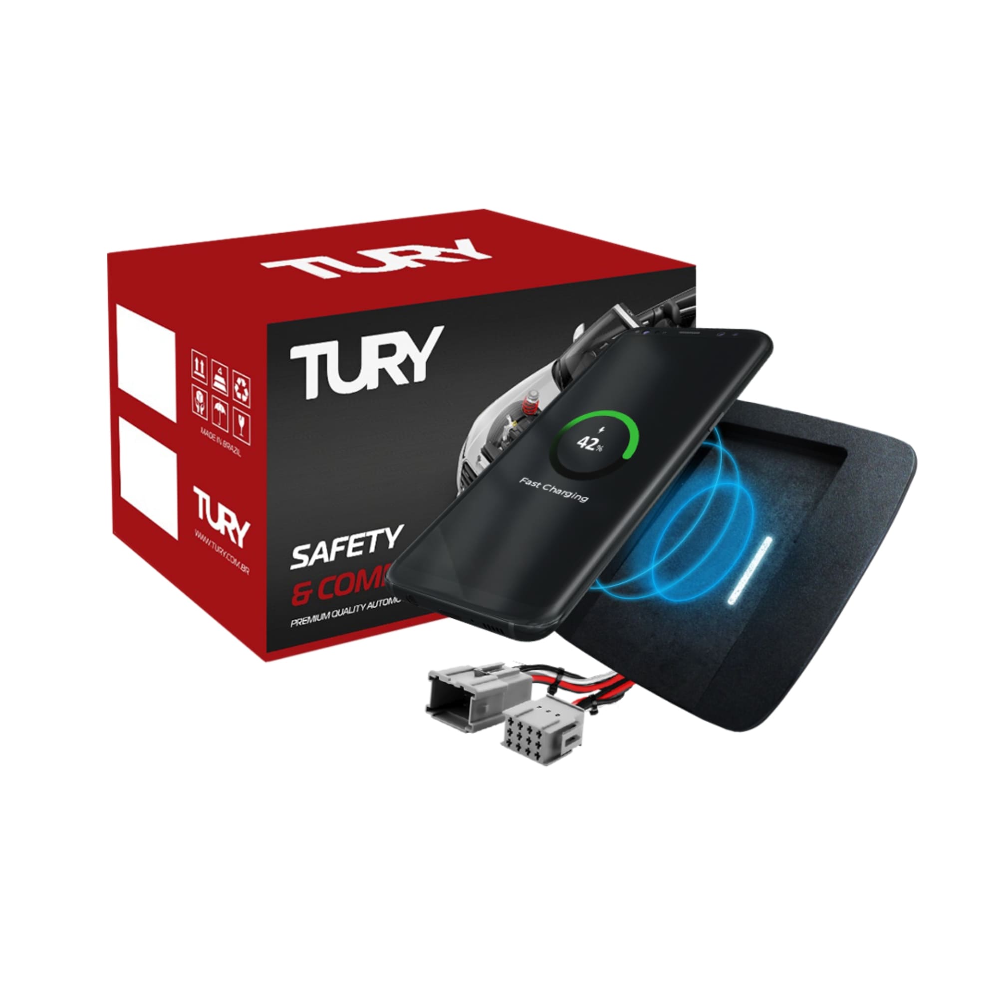 Módulo Eletrônico Automotivo Carregador Indutivo Renegade/Commander Tury - ICHARGER REPAIR 1.1B