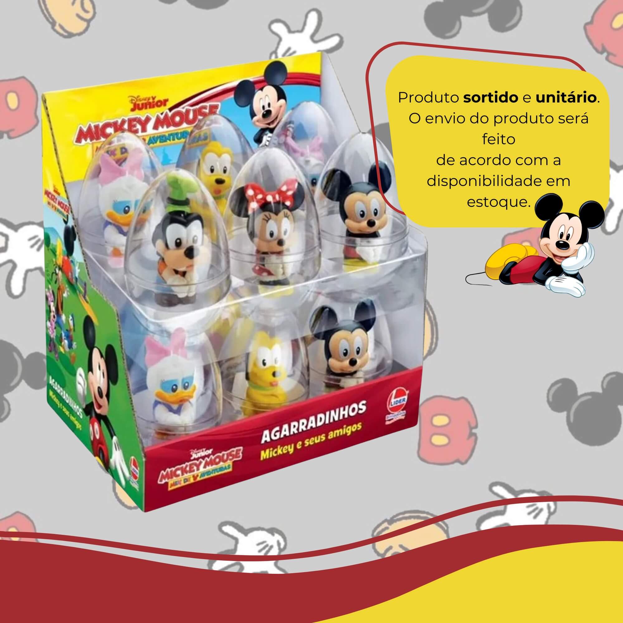 Agarradinho Sortido e Unitário Mickey e seus Amigos Líder - 3021