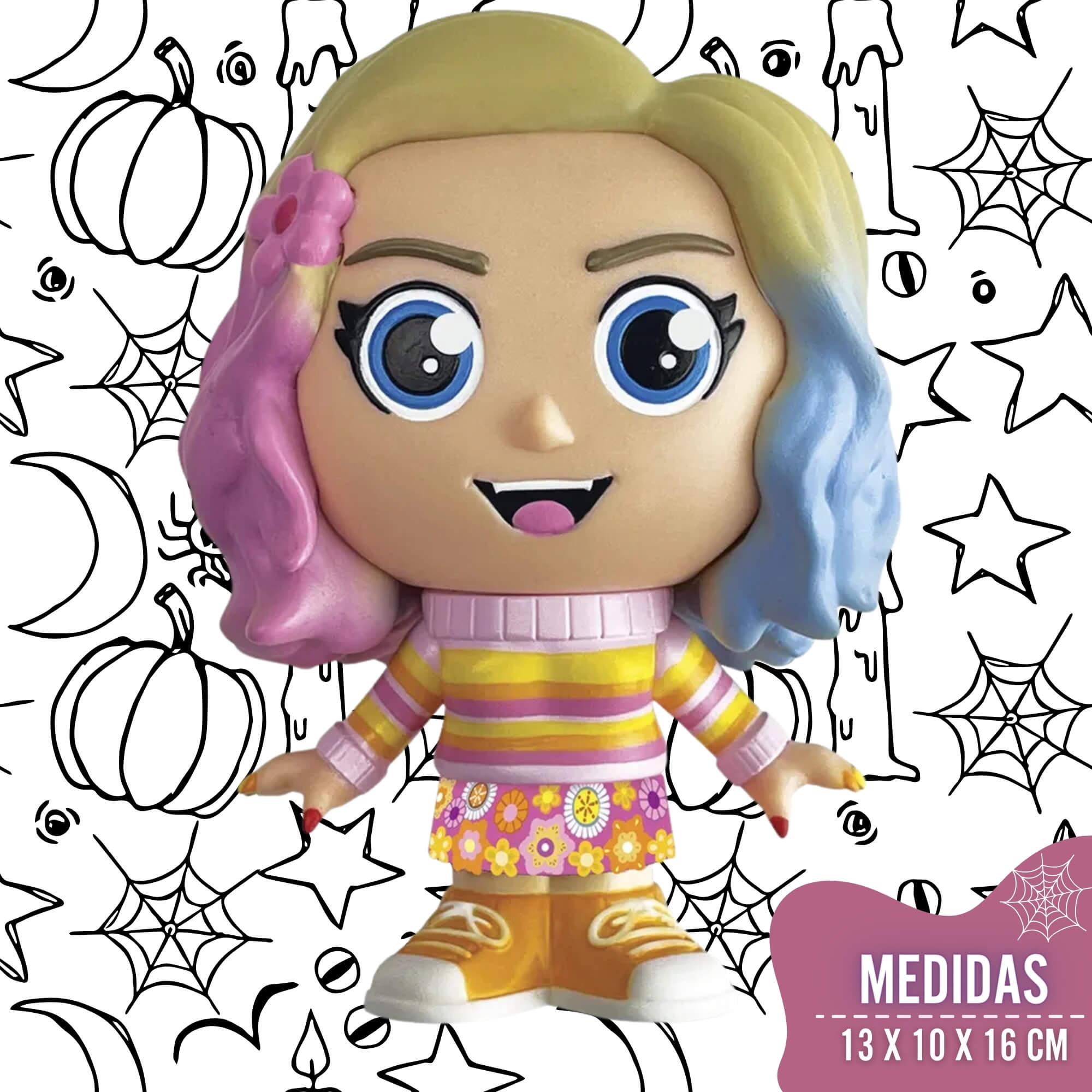 Boneco Brinquedo Infantil Fandom Box Enid Wandinha Líder - 3387
