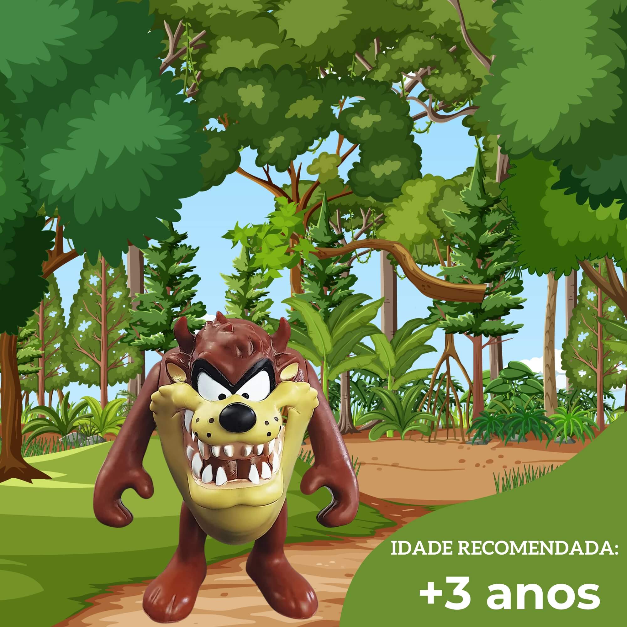 Boneco Brinquedo Infantil Fandom Box Taz Looney Tunes Líder - 3248