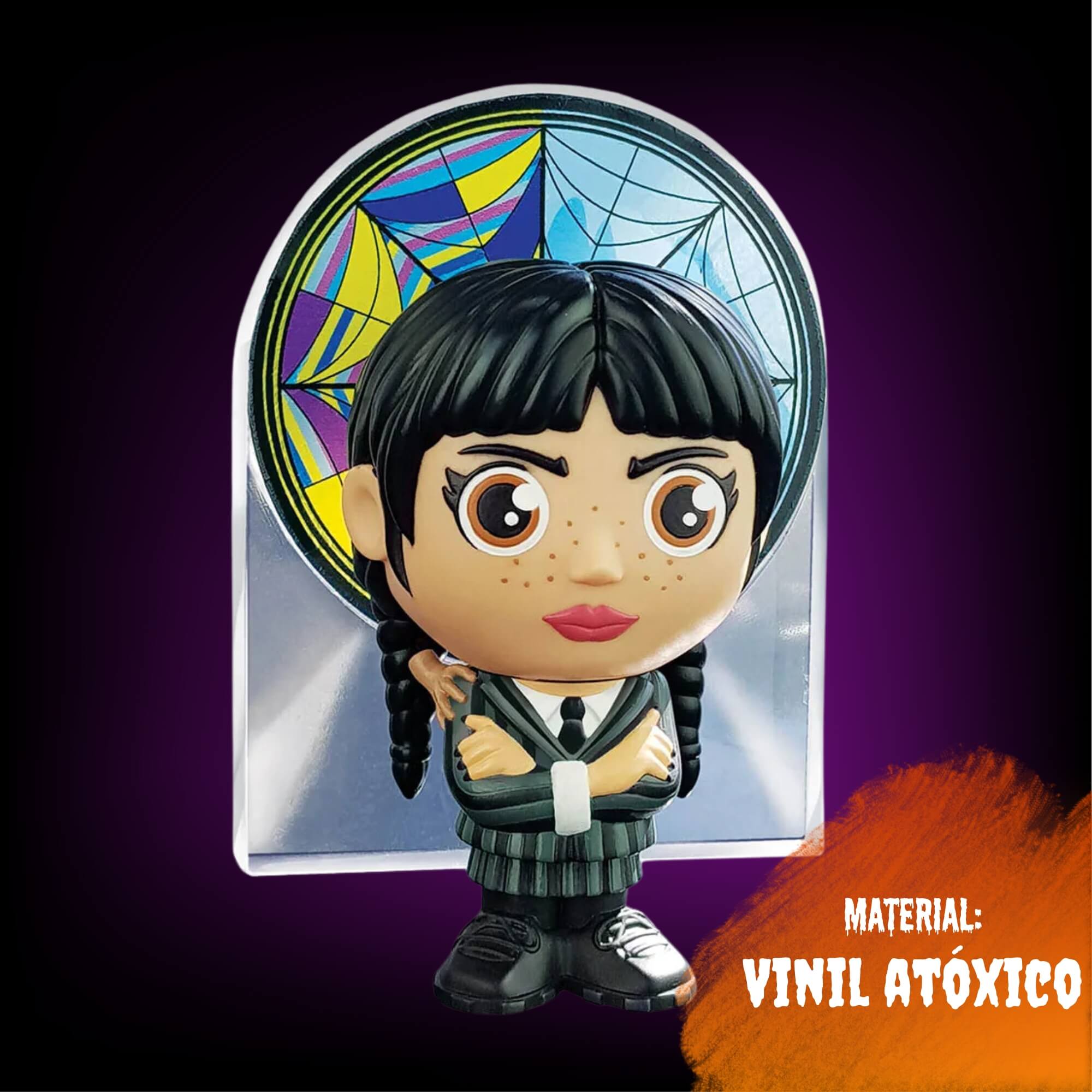 Boneco Brinquedo Infantil Colecionável Fandom Box Wandinha Vitral Líder - 3385