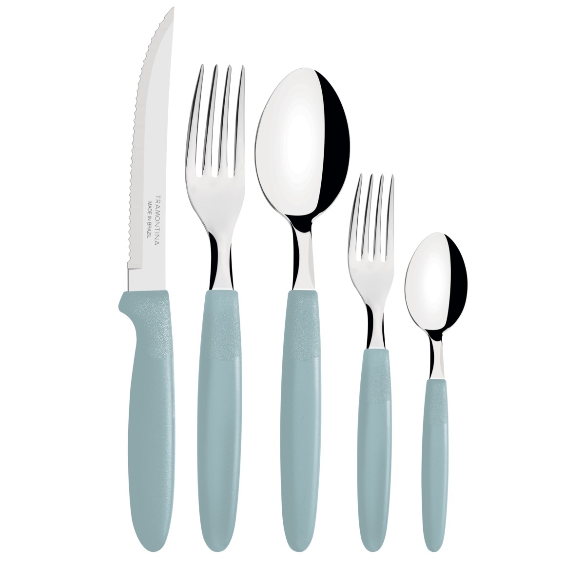 Faqueiro Ipanema 30 Peças Com Lâmina de Aço Inox Várias Cores Tramontina Cor:Menta