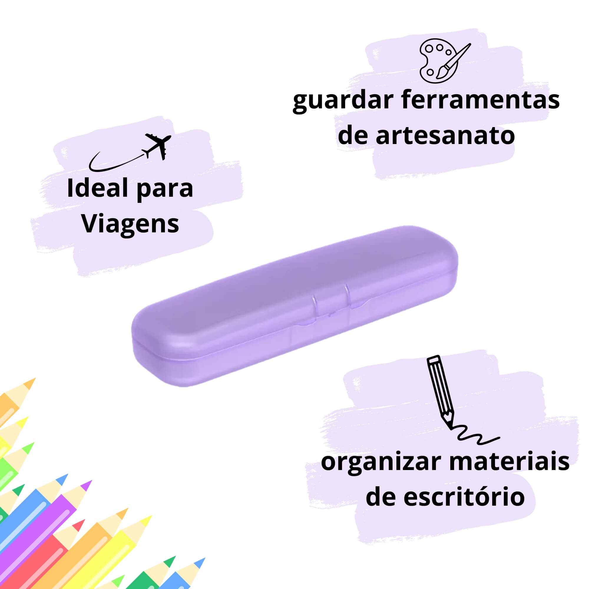 Estojo Necessária Coza Personal Lilás Lavanda Brinox - 13059/0524