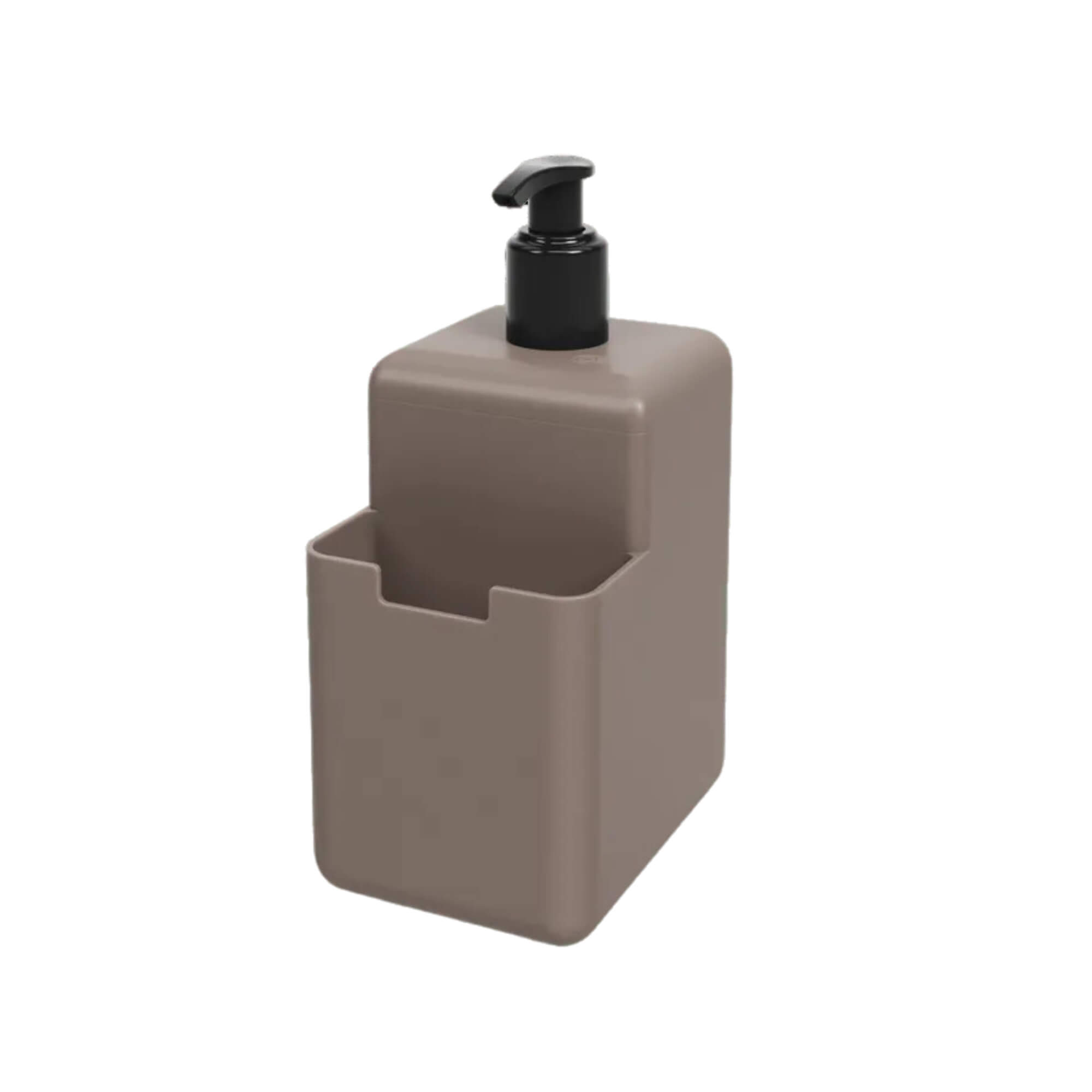 Dispenser para Detergente e Esponja Coza Single 500ml Warm Gray Marrom Brinox - 17008/0126