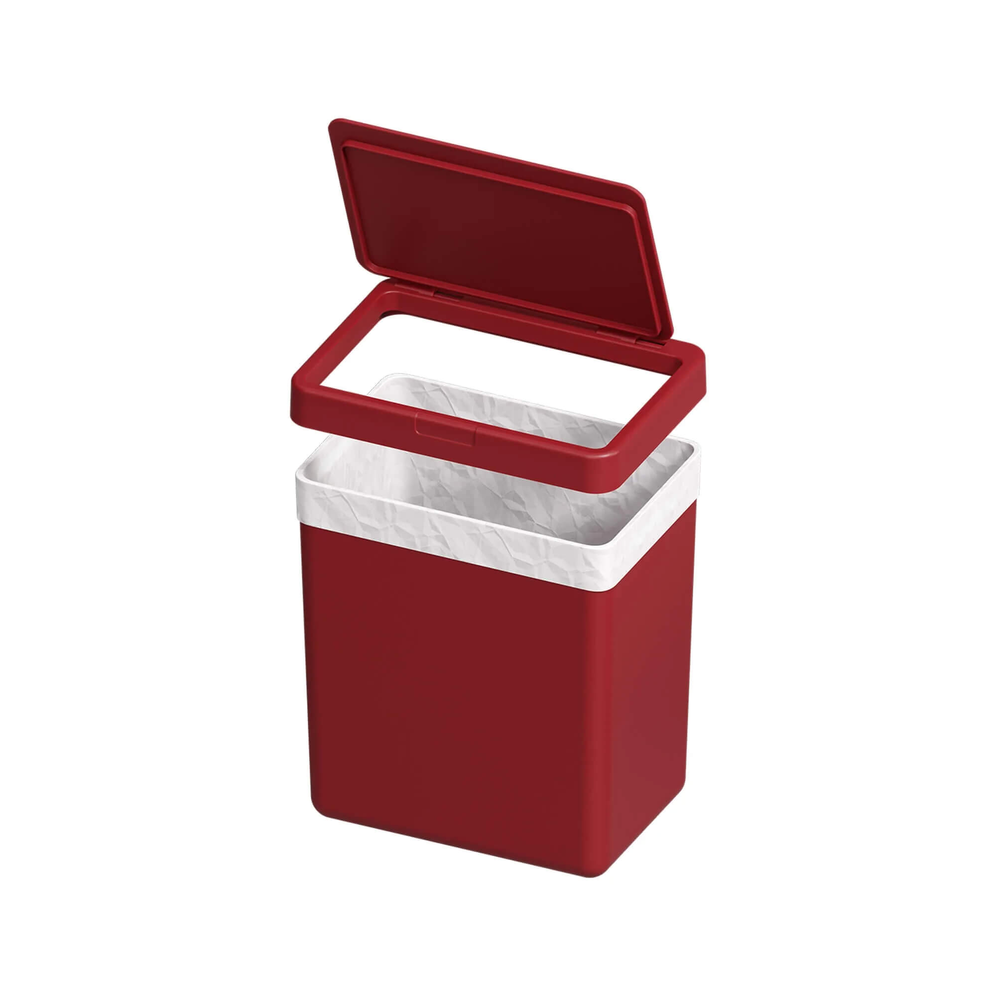 Lixeira com Tampa Coza Single 2,5 Litros Vermelho Bold Brinox - 17009/0465