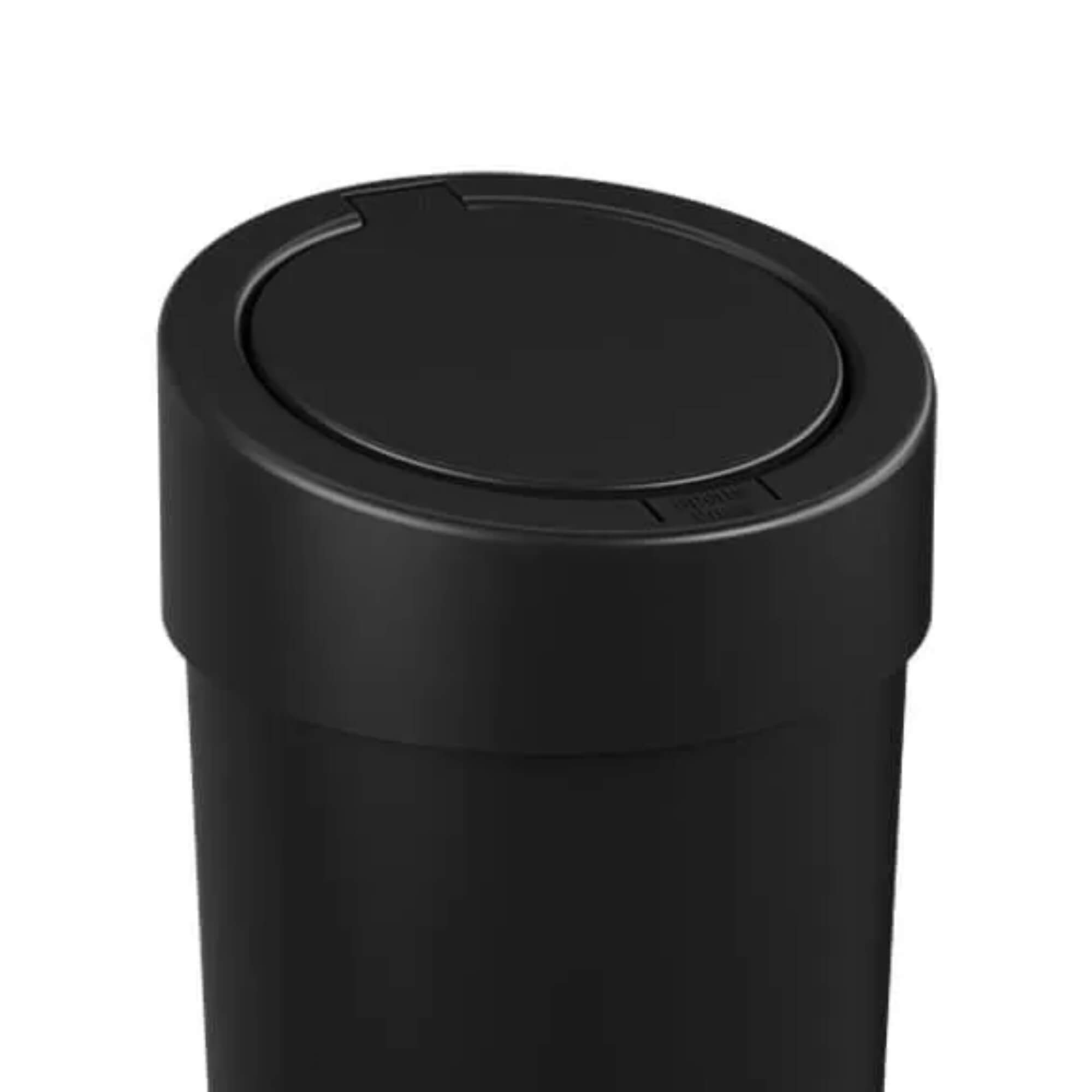 Lixeira com Tampa Press Coza 5 Litros Preto Brinox - 10908/0008