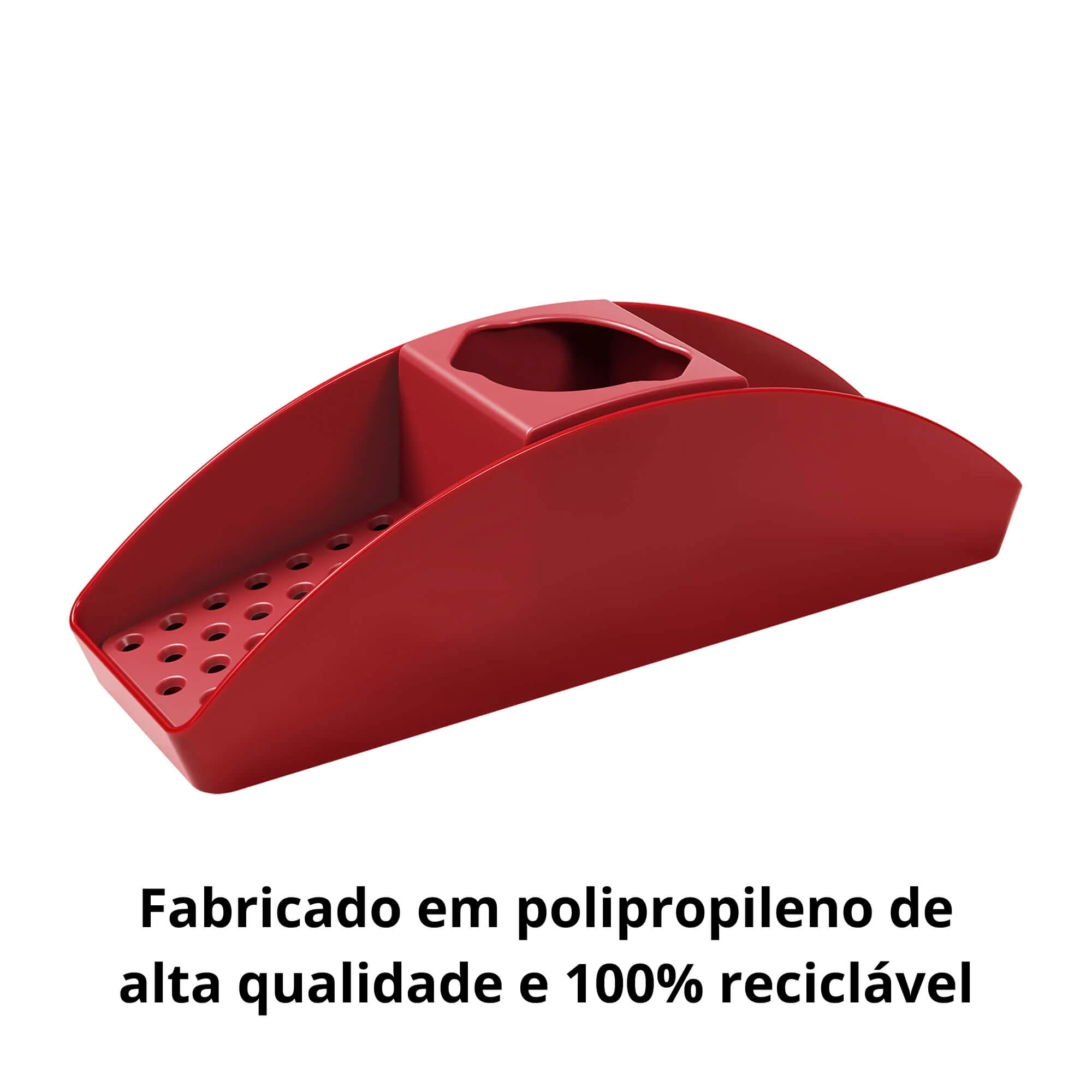 Organizador de Pia Coza Basic Vermelho Bold Brinox - 10862/0465