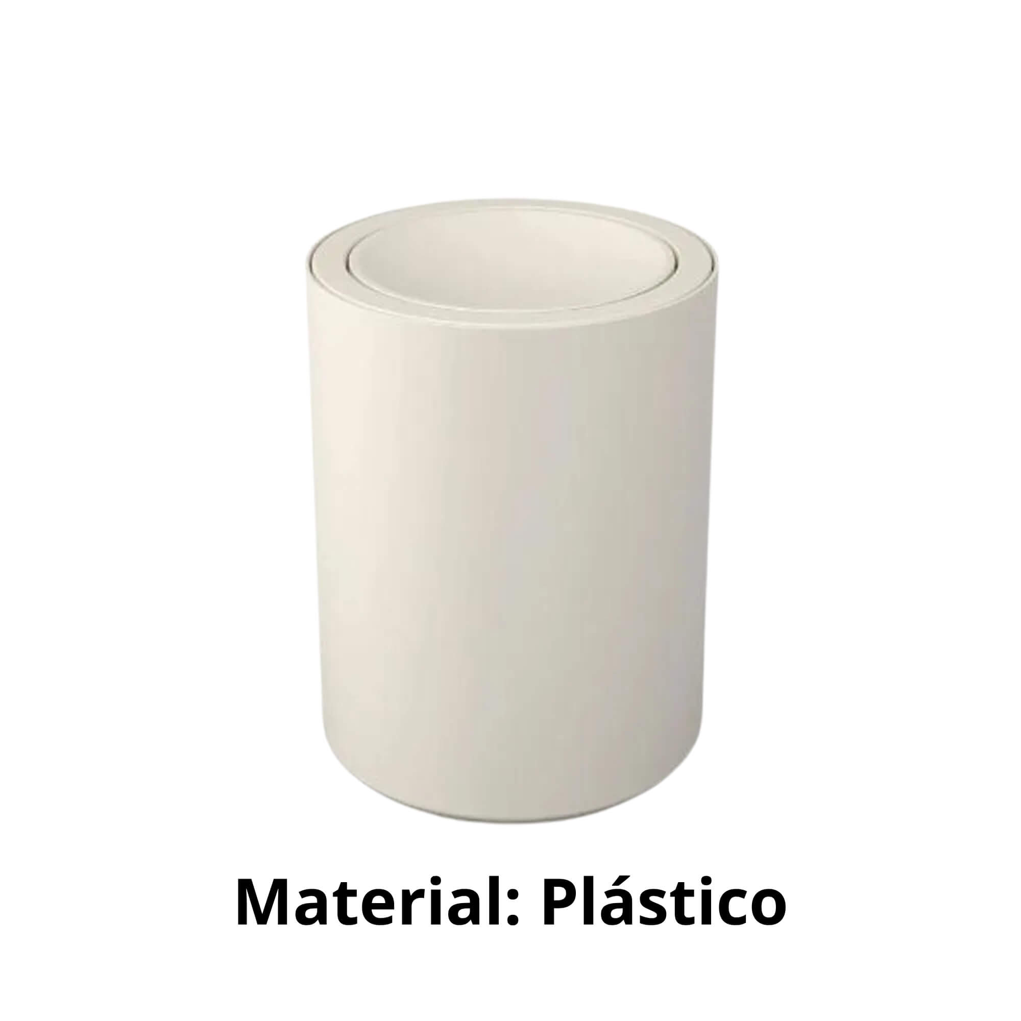 Lixeira com Tampa Basculante 1L Serene Light Gray Cinza Claro Brinox - 13105/3468
