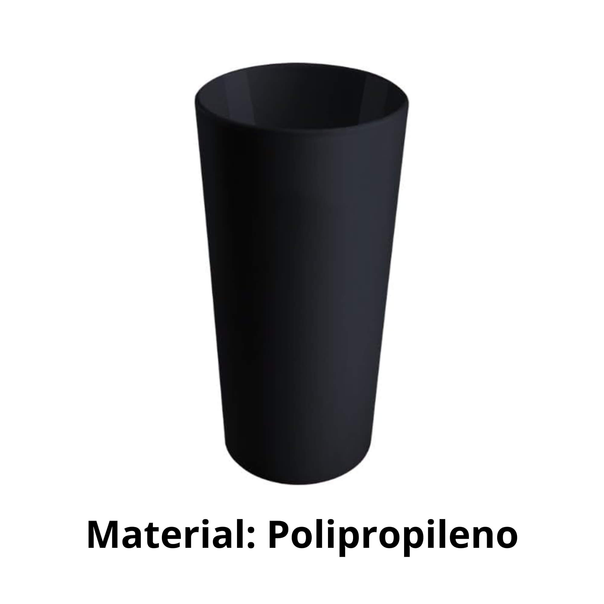 Copo Cônico 500ml Casual Coza Preto Brinox - 10209/00080