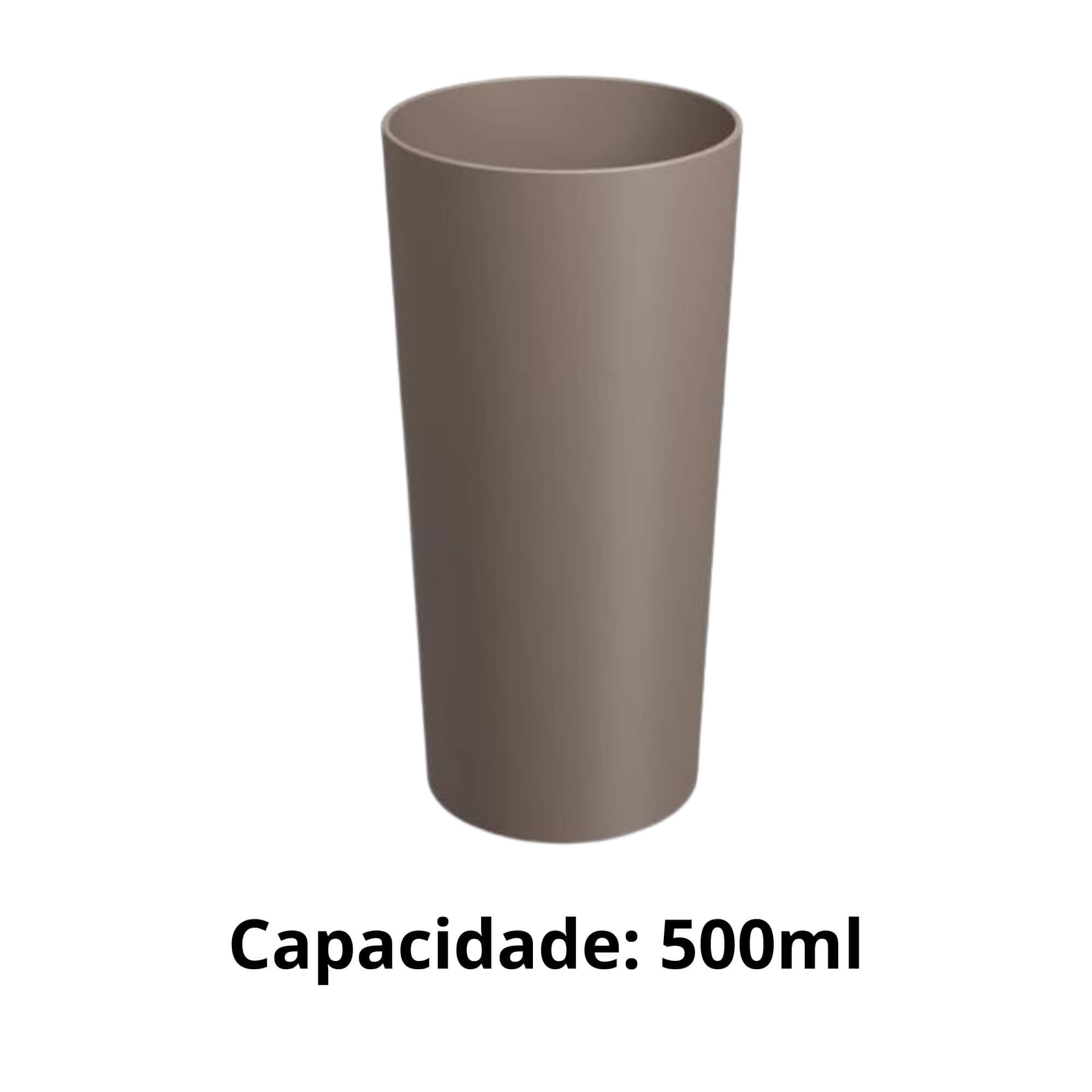 Copo Cônico 500ml Casual Coza Warm Gray Brinox -10209/0126