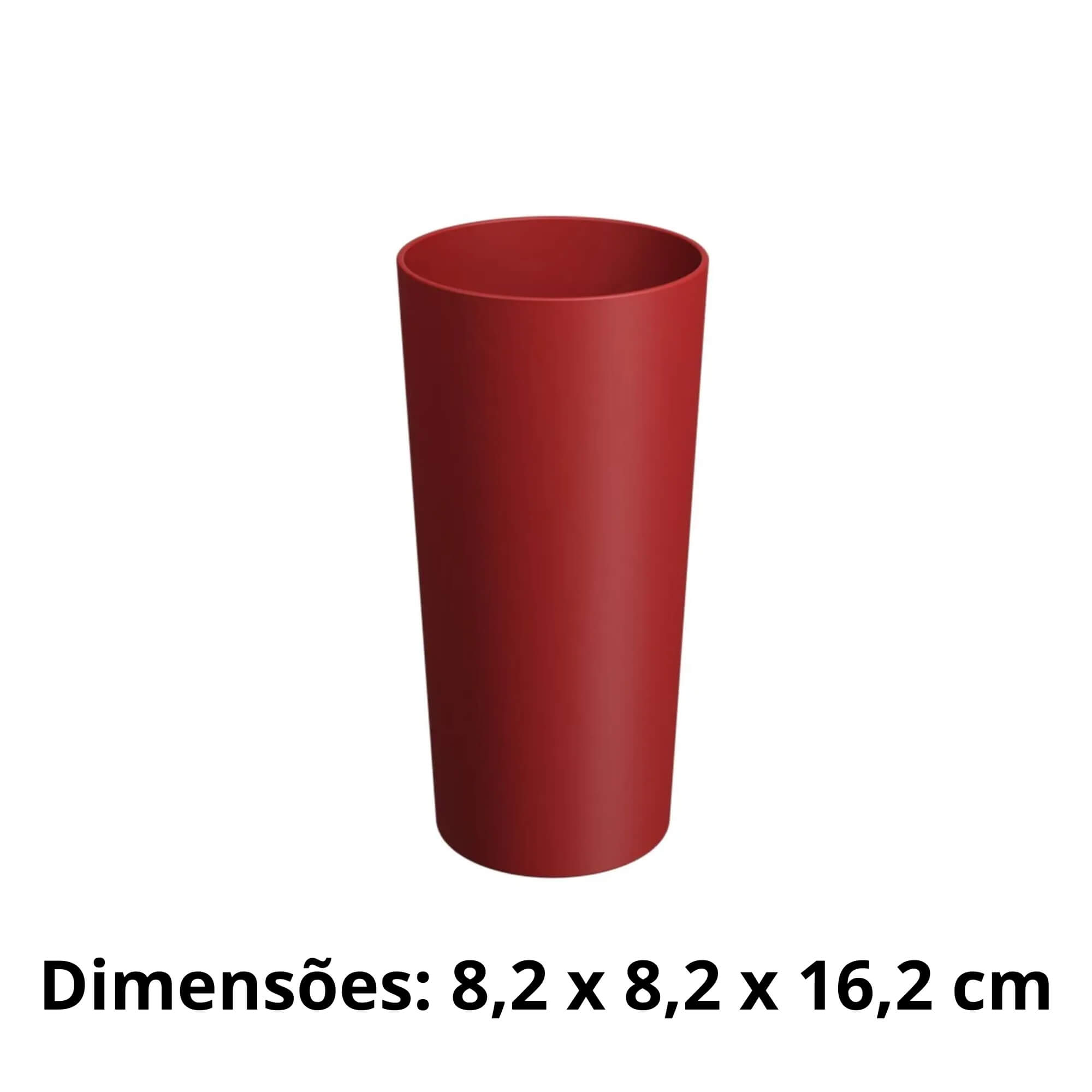 Copo Cônico 500ml Casual Coza Vermelho Bold Brinox - 10209/0465