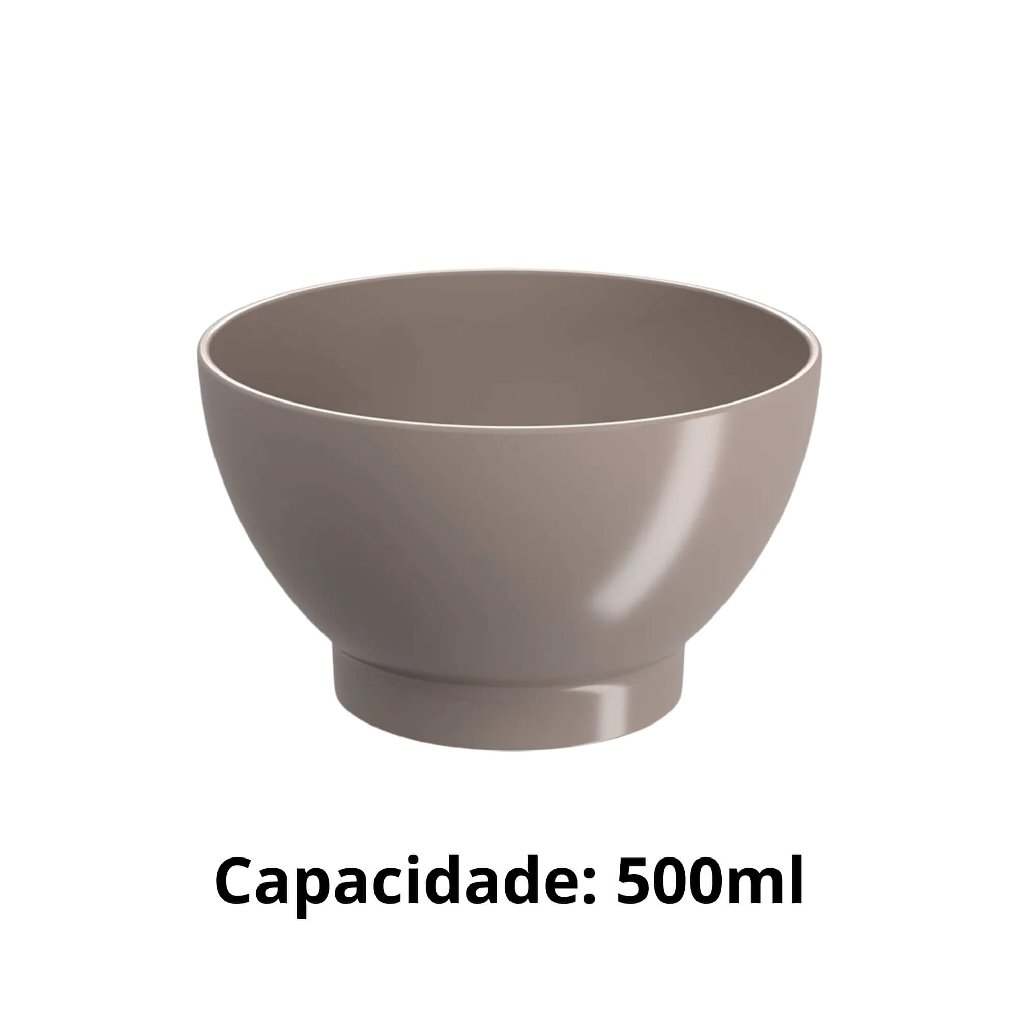 Cumbuca Cozy Coza 500ml Cinza Warm Gray Brinox - 10117/0126