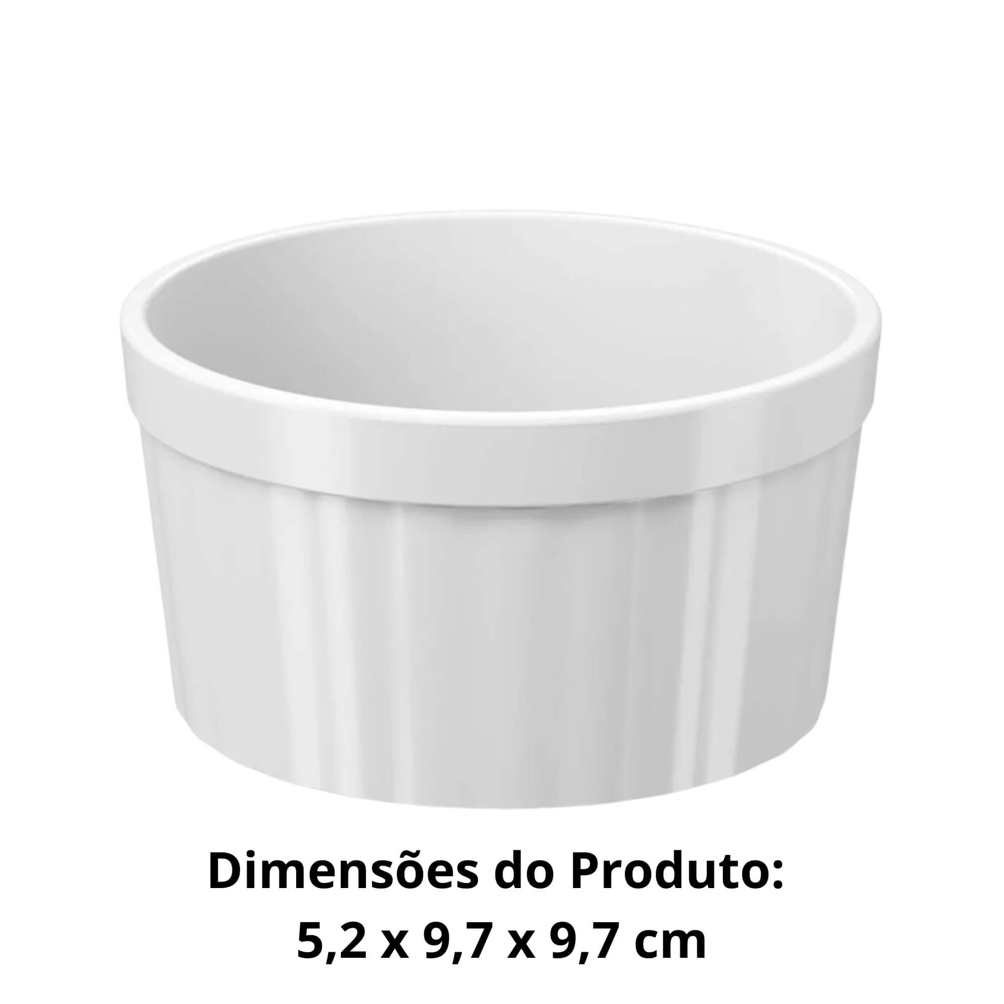 Tigela Ramekin Uno 220ml Branco Brinox - 10163/0007