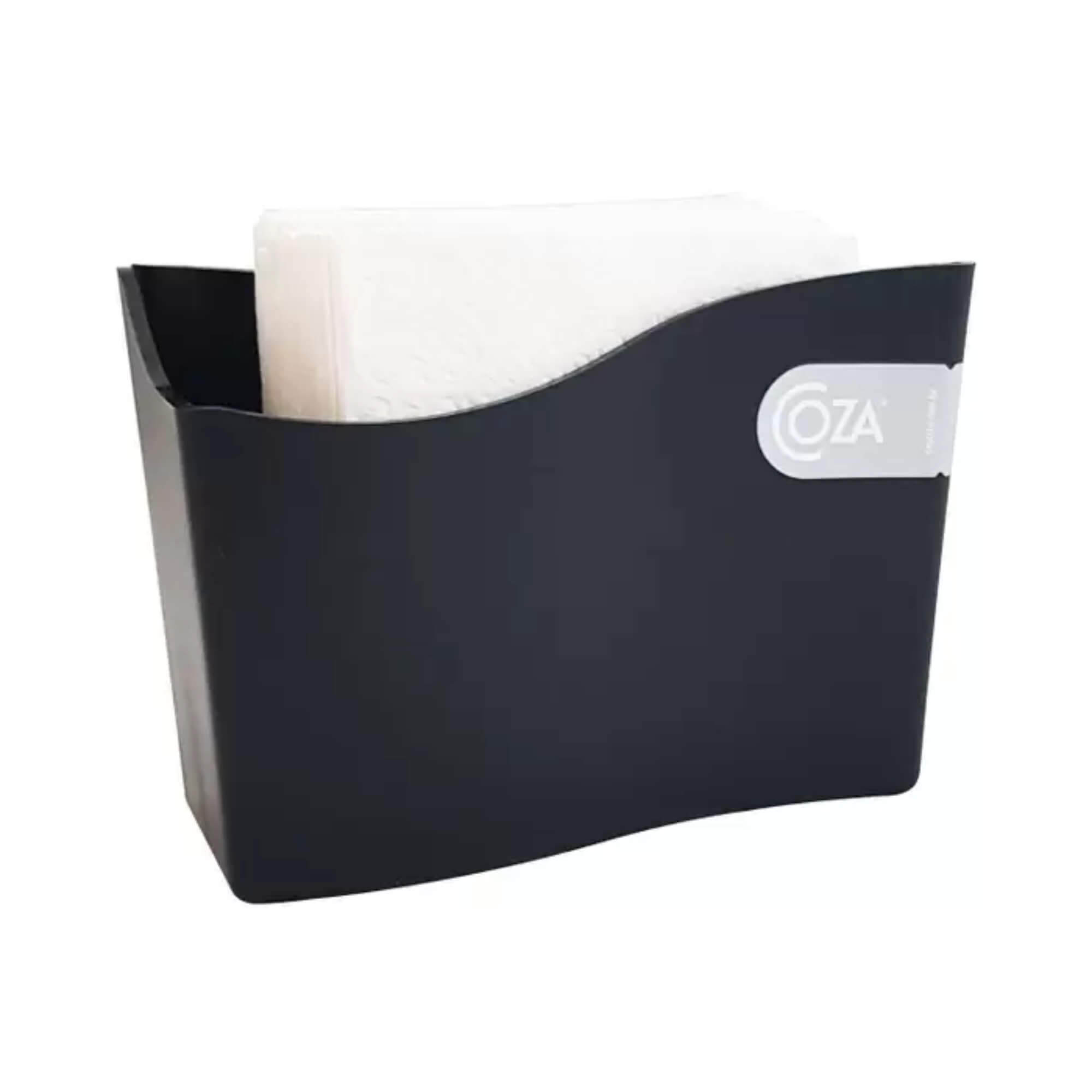 Porta Guardanapo Cozy pequeno 13,7 x 6 x 10 cm Preto Coza Brinox - 10500/0008