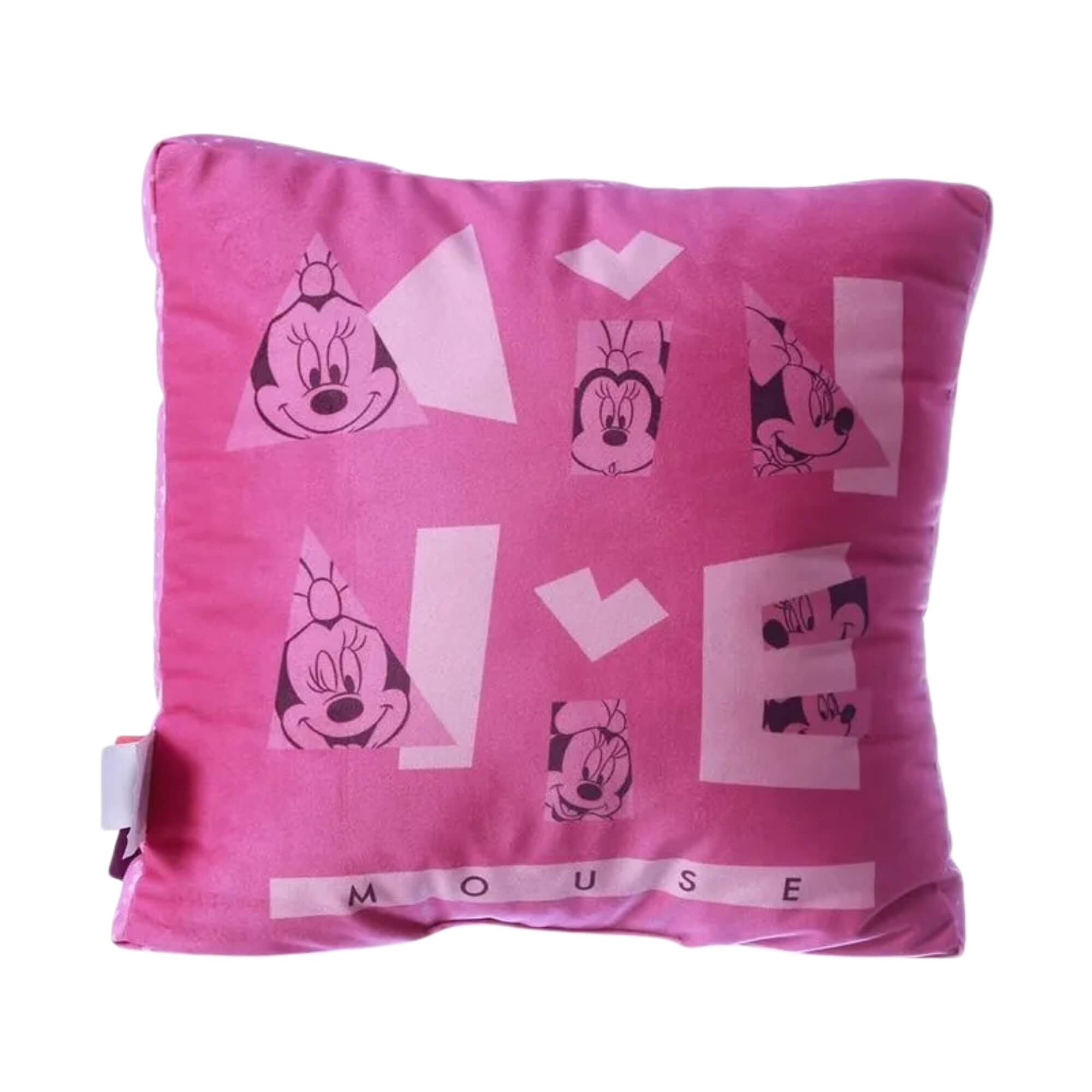 Kit Infantil Almofada + Manta Rosa Minnie Zona Criativa - 10140904
