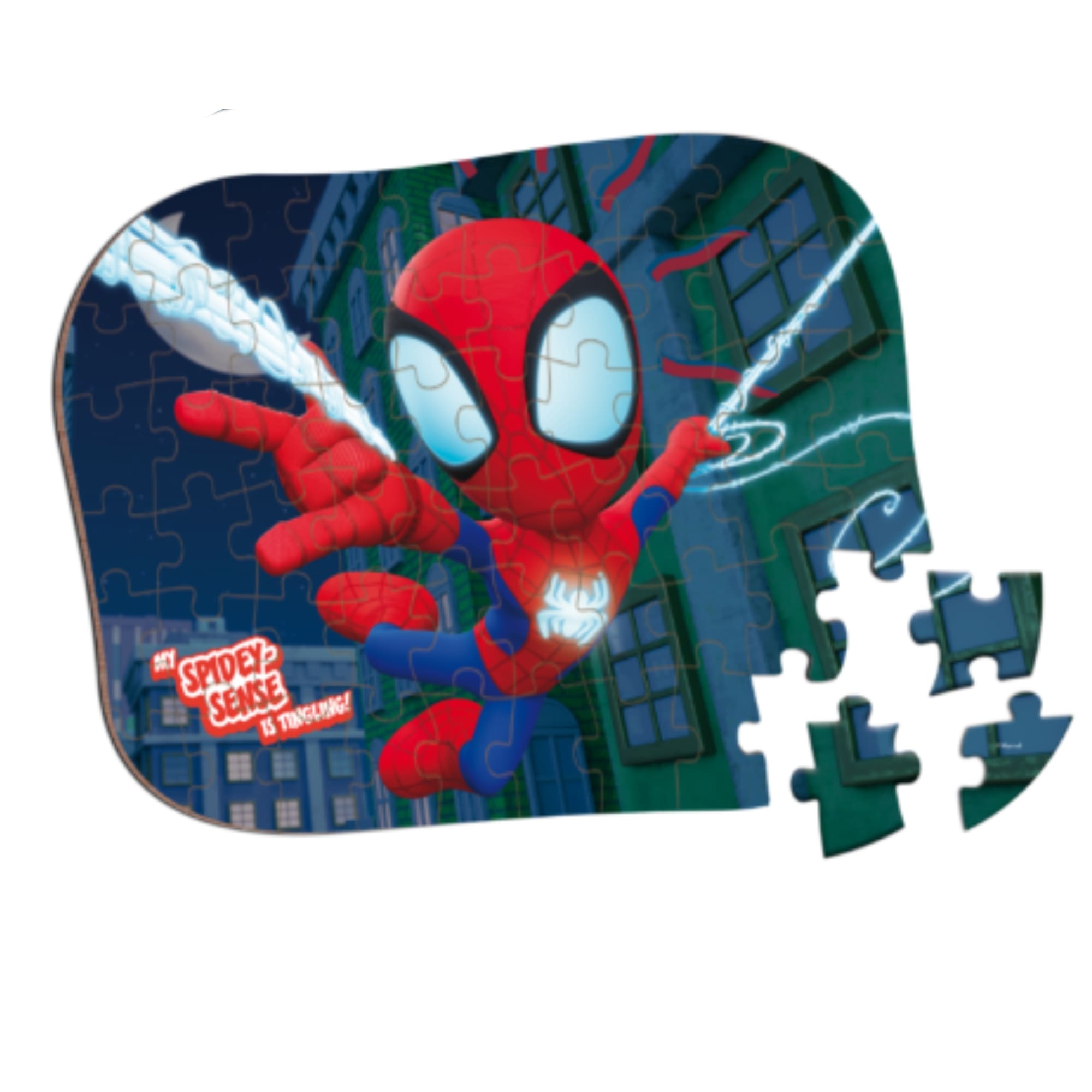 Brinquedo Jogo Quebra-Cabeça do Spidey e seus Amigos Espetaculares - 60 Peças - Xalingo 17821