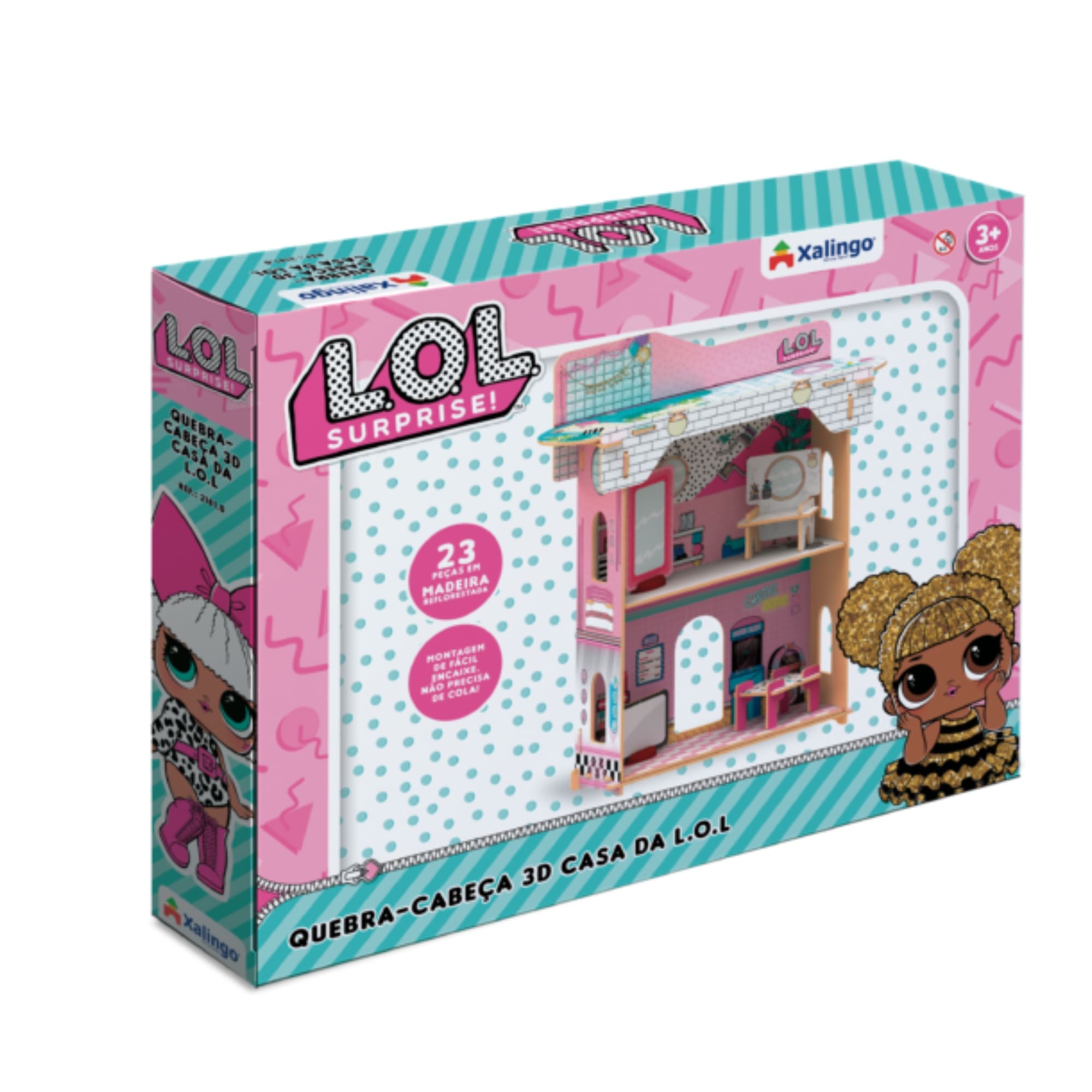 Brinquedo Quebra-Cabeça 3D da Casa da LOL Surprise - Xalingo 21810
