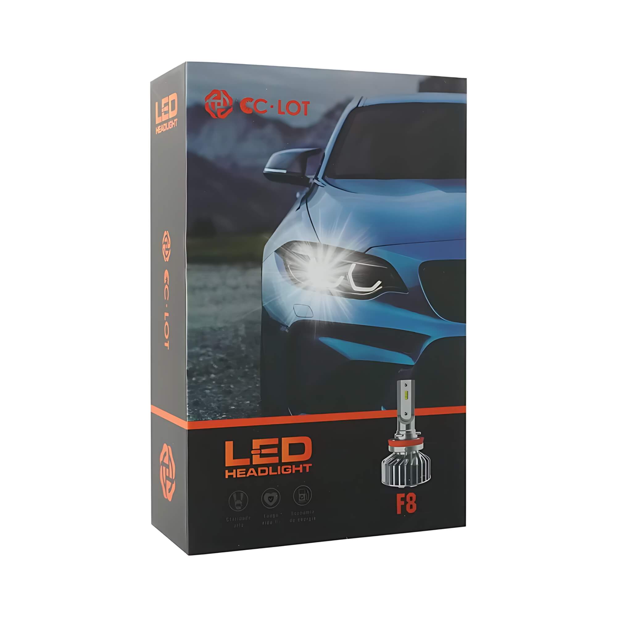 Kit Lâmpada LED H16 5000Lm 6000K com Canceller CC-LOT JR8 - JH0CCLOTH16