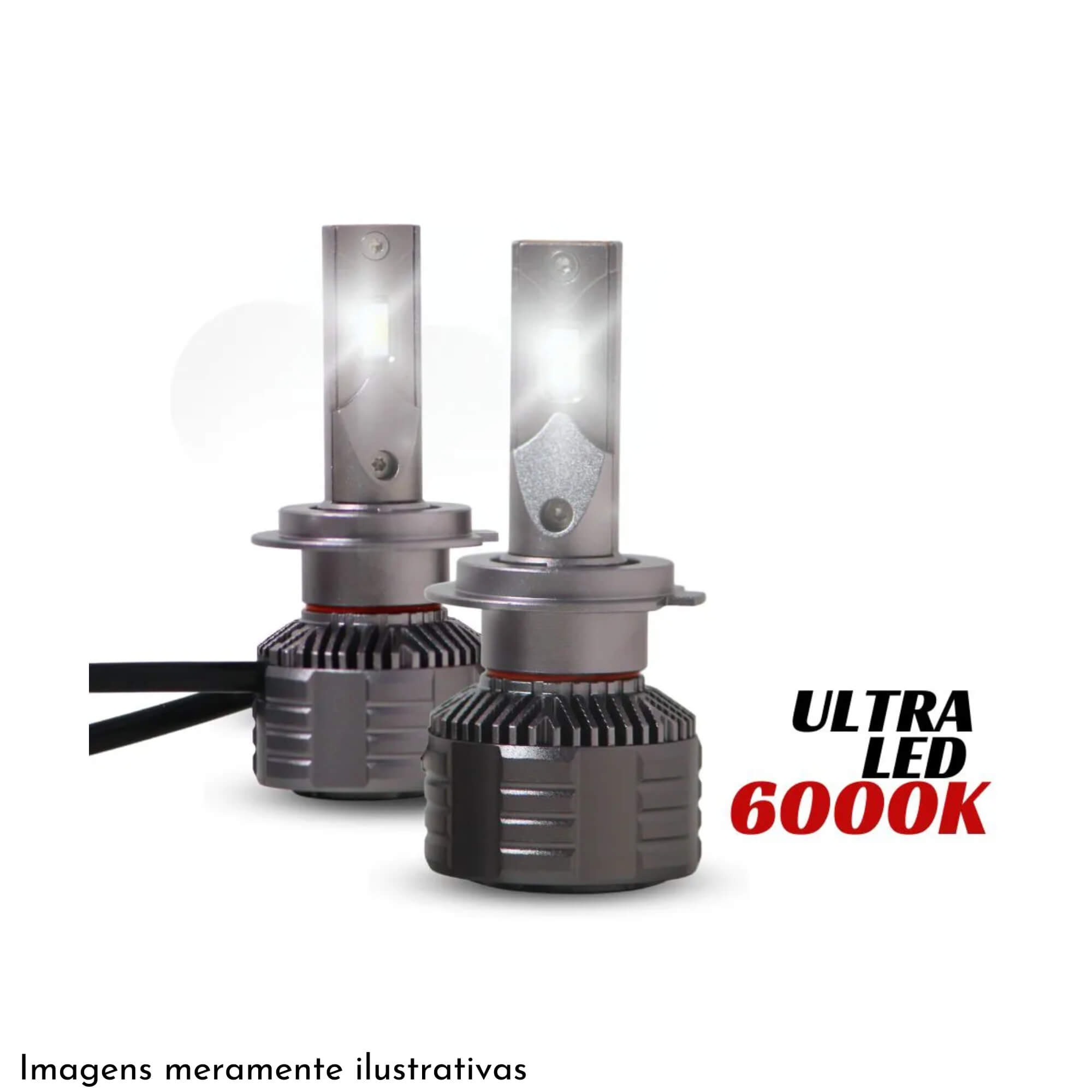 Kit Lâmpada Ultra LED Black Diamond F13-H1 Cc-lot 6000K 9000Lm JR8 - JH0CCLOTBDH1