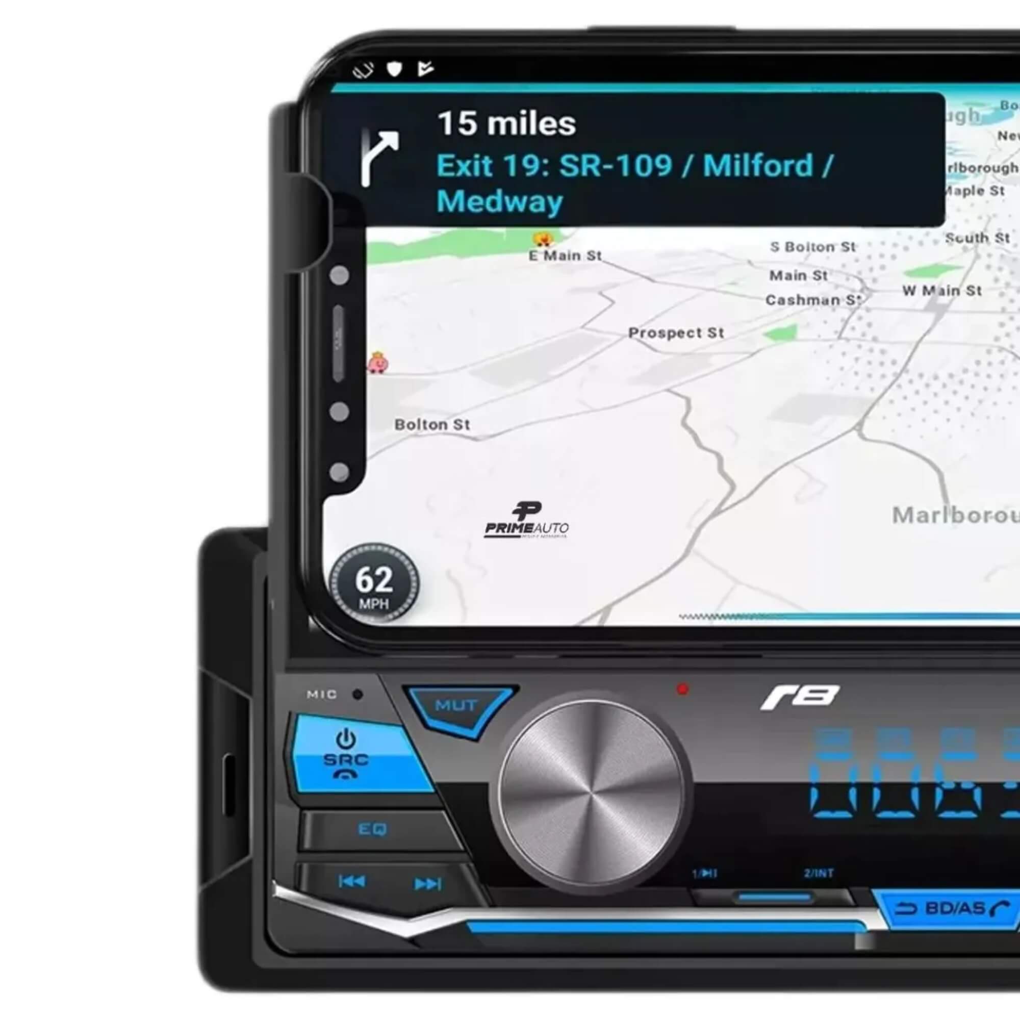 Rádio Automotivo Mp3 Player com Suporte e Carregador Indução Bluetooth USB JR8 - JT1030BT