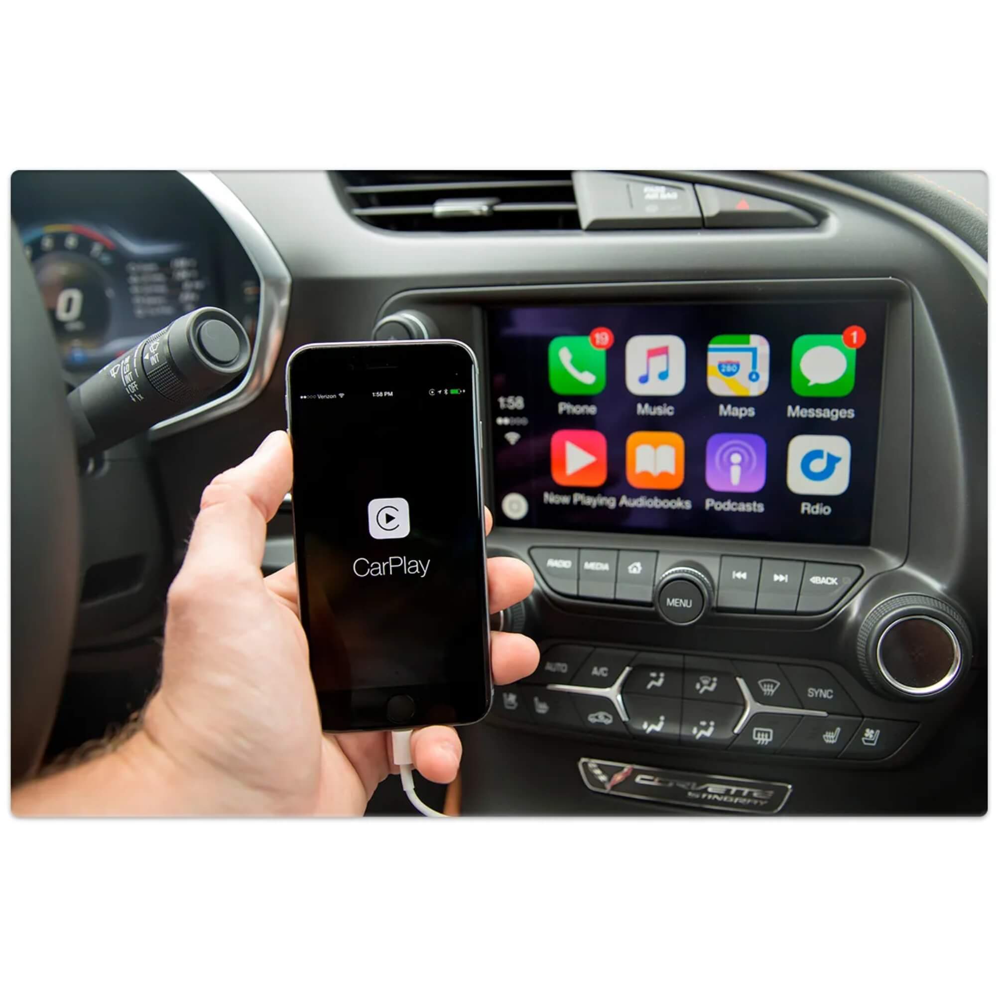 Central Multimídia MP5 Bluetooth 7" Pol com CarPlay e Android Auto 2Din JR8 - JT30MCAR7