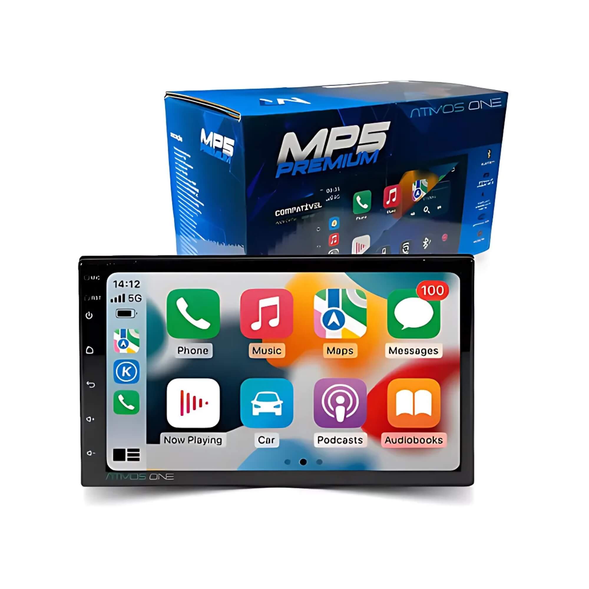 Central Multimídia MP5 M7 2DIN 7" Carplay Automotivo JR8 - JT30MP5PREMIUM