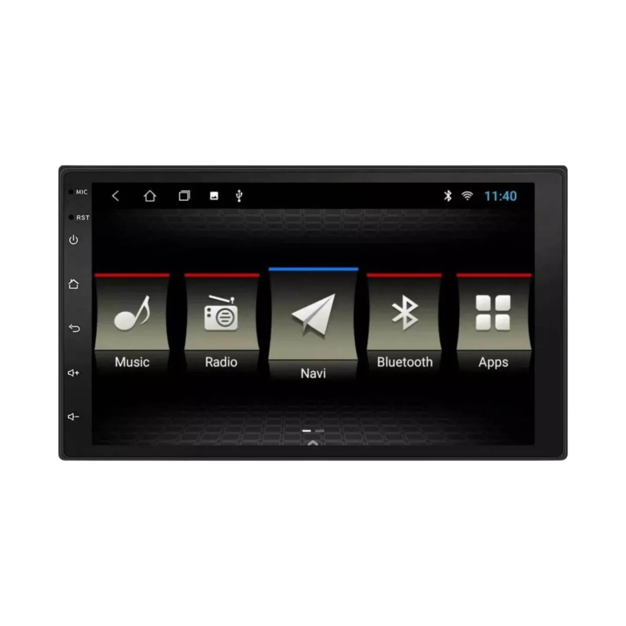 Central Multimídia Rádio Bluetooth Tela 7'' Pol QuadCore 32GB + 2GB de RAM JR8 - JT30MDIAMX732