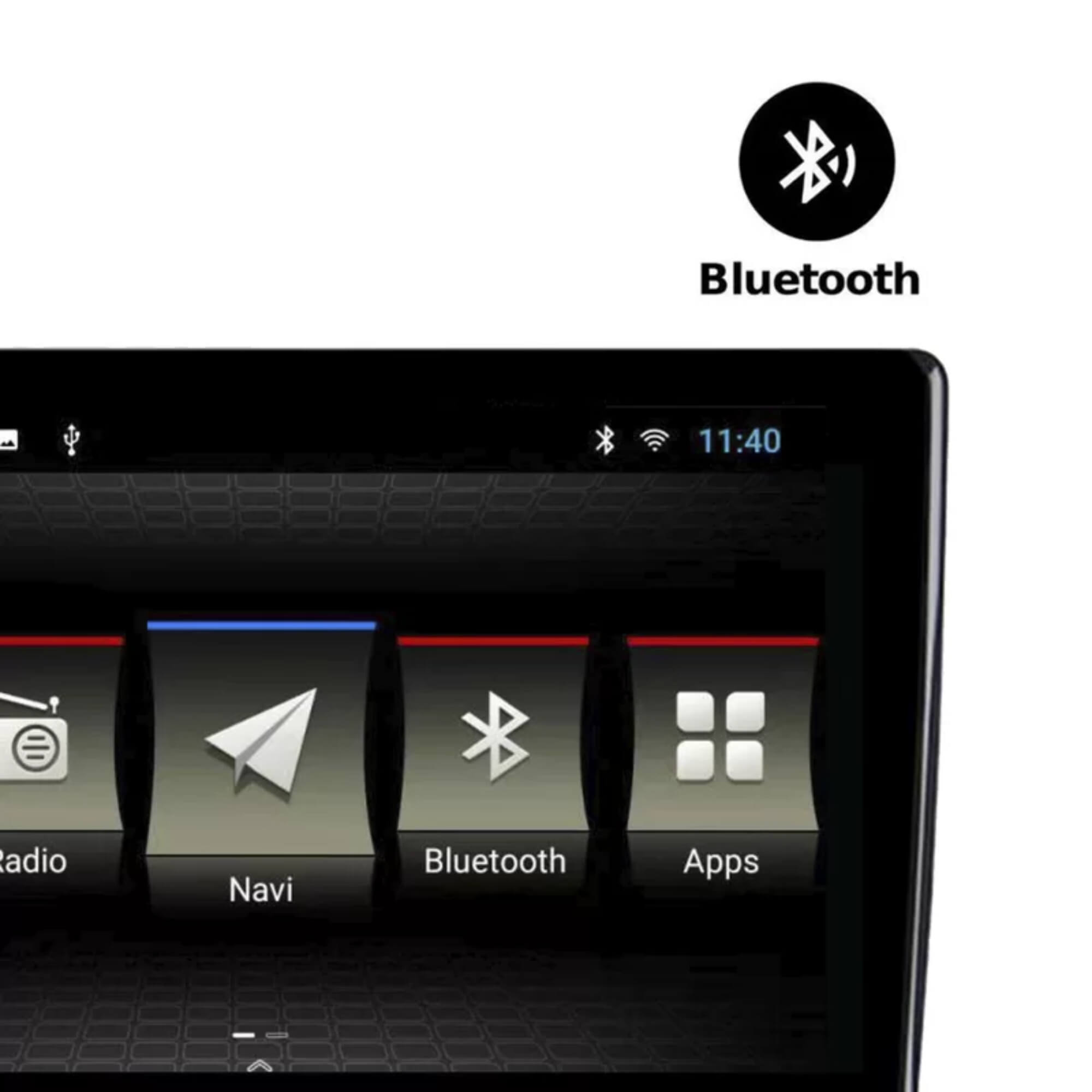 Central Multimídia Diamond x2 9" Pol Sistema Android 12 Bluetooth QuadCore 32GB JR8 - JT30MDIAMX932