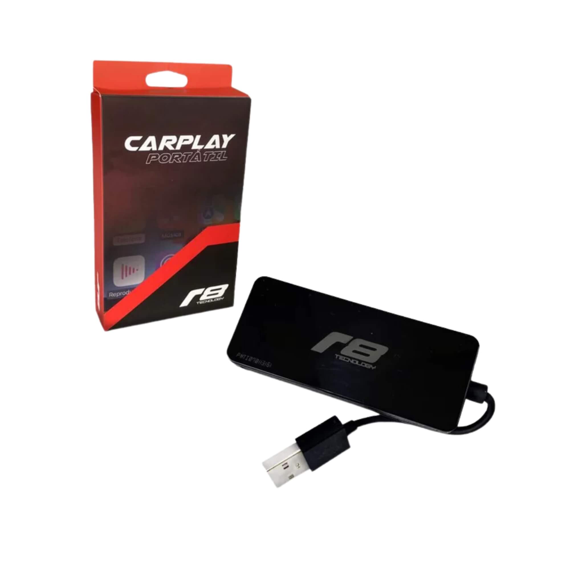 Carplay Portátil para Multimídia Android com Espelhamento de Celular E Apps JR8 - JT30R8CARPLAY