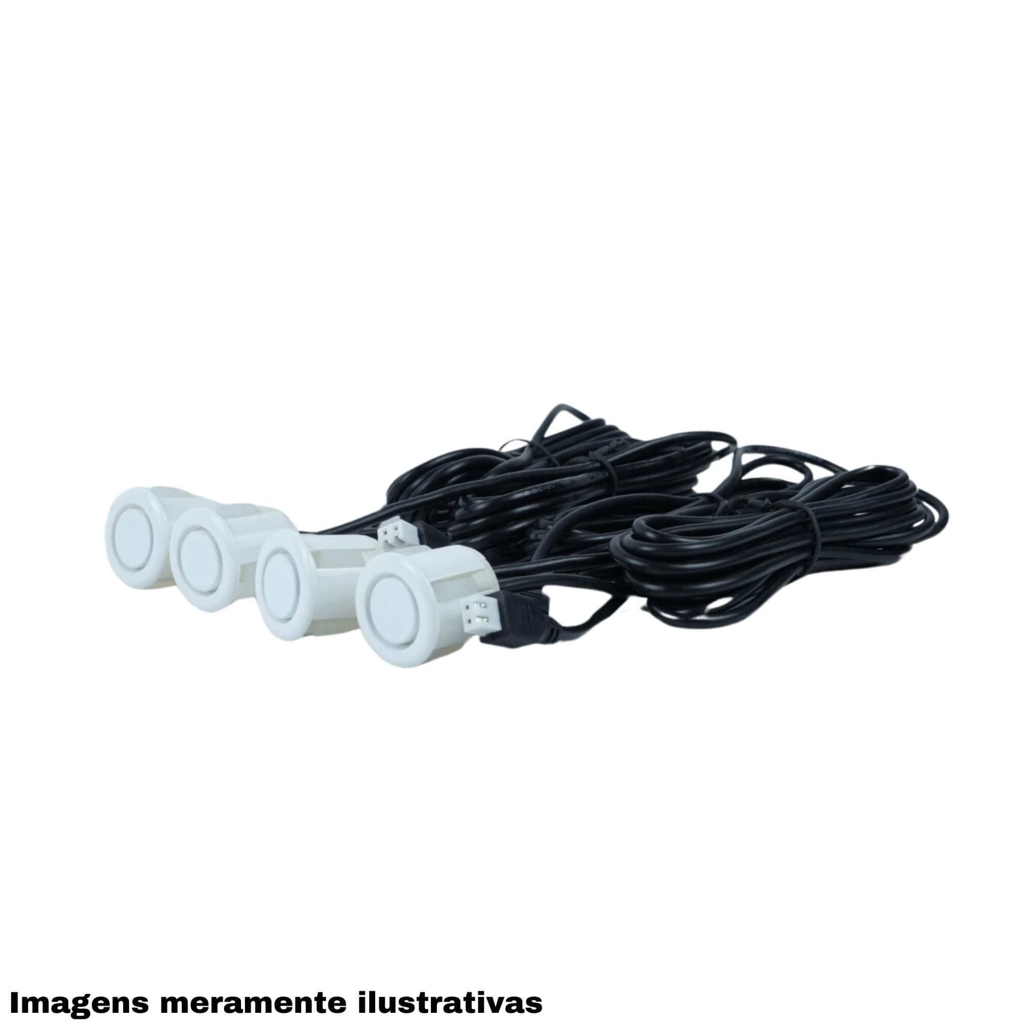 Sensor de Estacionamento de Sobrepor na cor Branco 18,5MM JR8 - JAM7SEMBR185